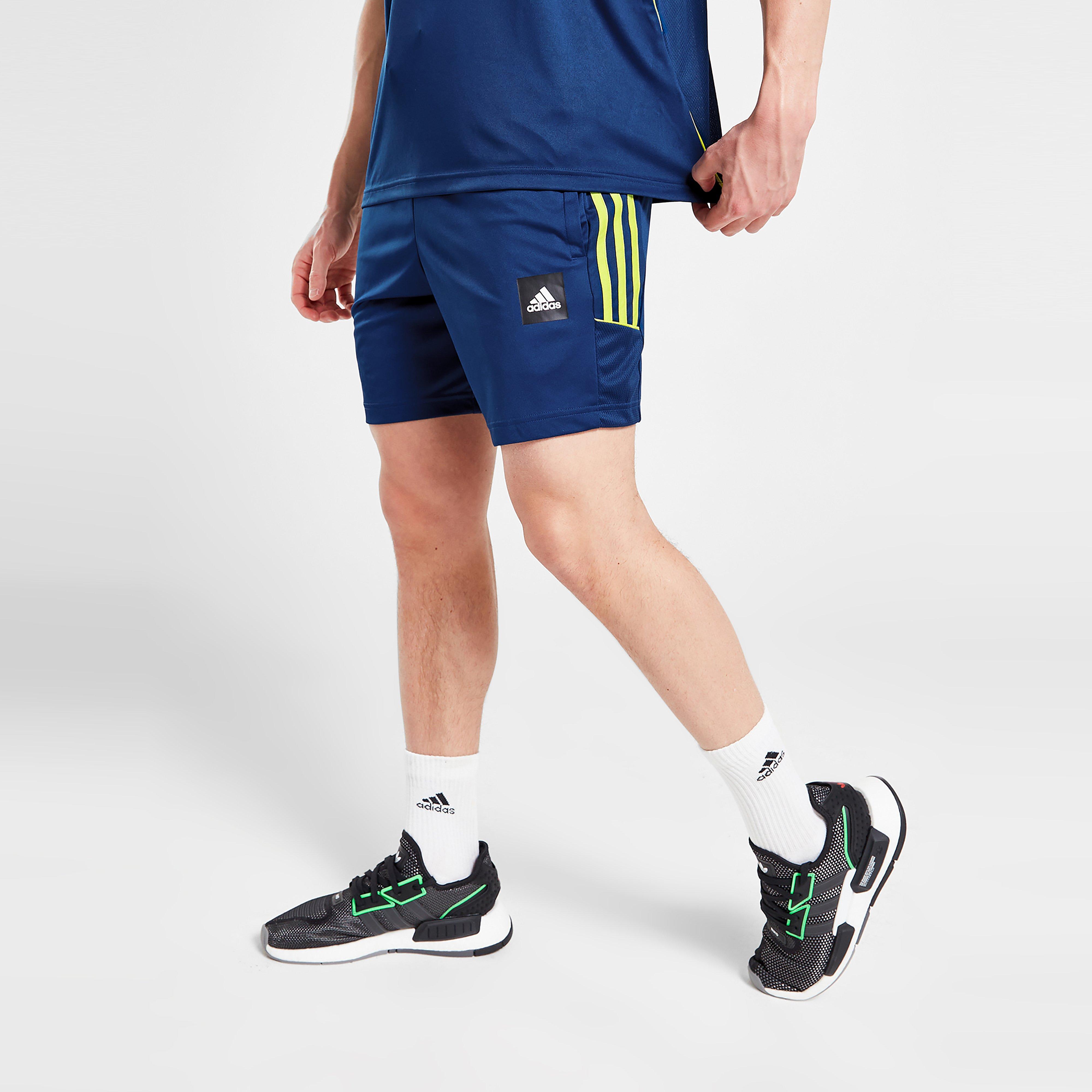 Pánske šortky ADIDAS ŠORTKY  MATCH SHT MYS BLU/VOLT SHORTS