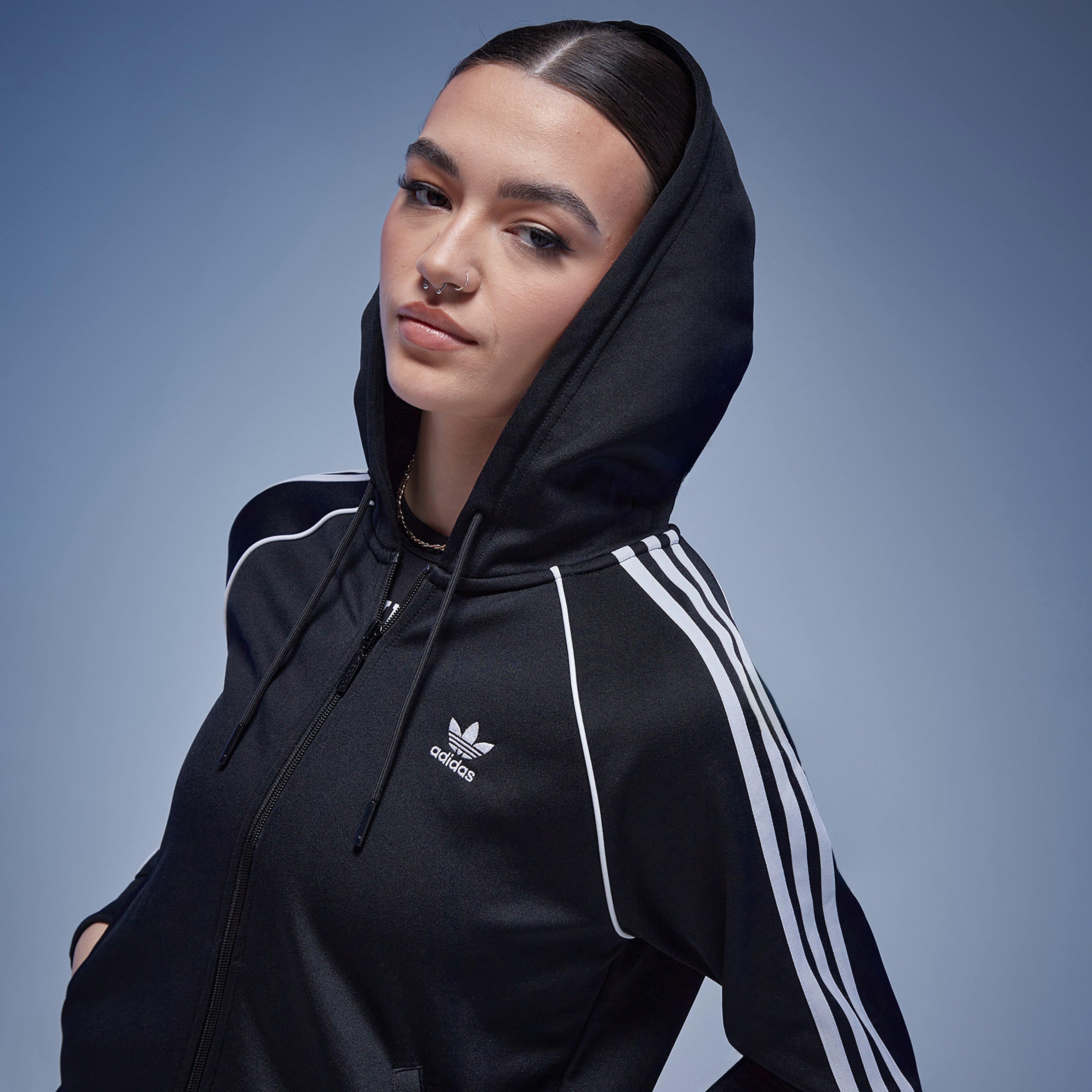 Női pulóver ADIDAS PULÓVER CIPZÁRAS KAPUCNIS SST FZ HOOD .
