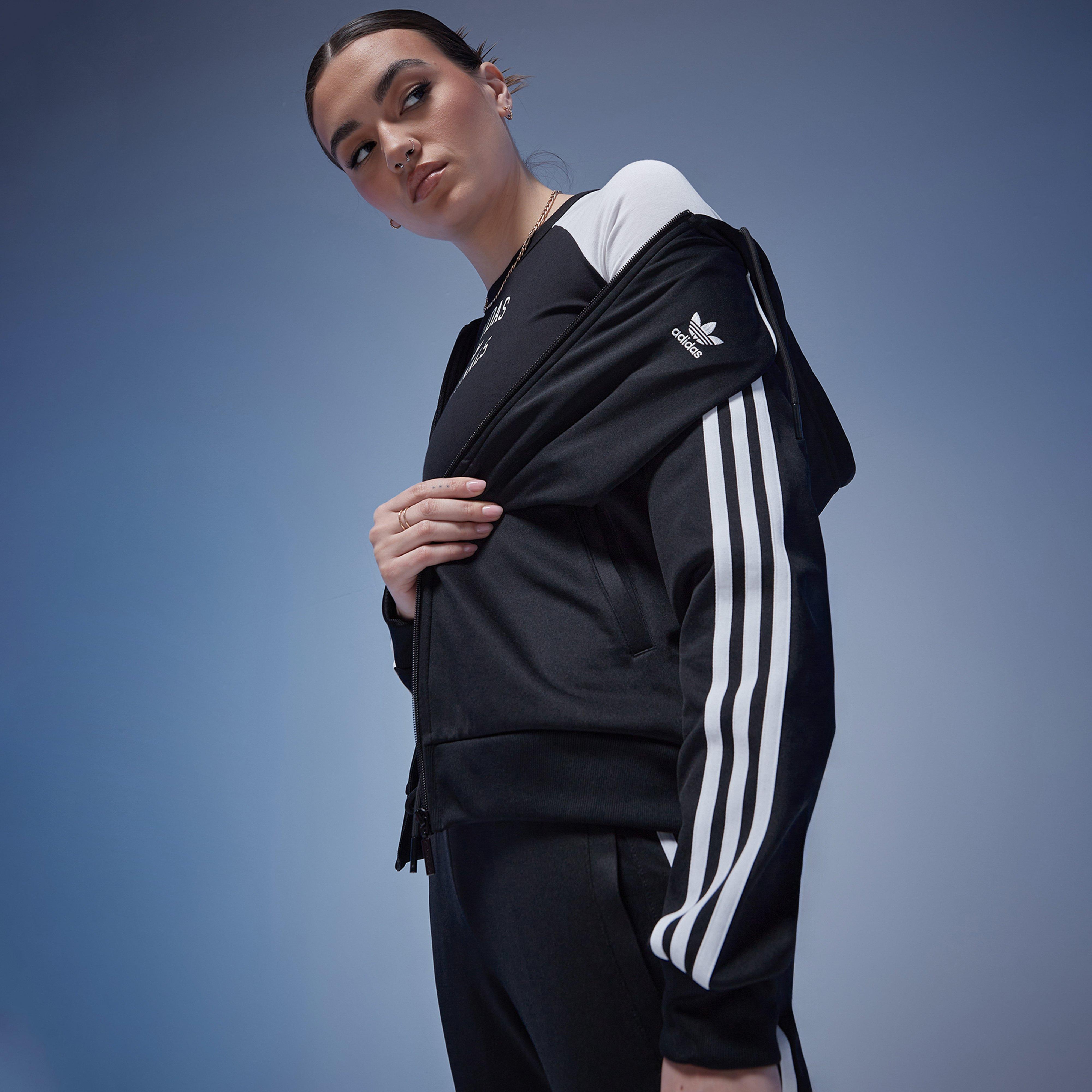Női pulóver ADIDAS PULÓVER CIPZÁRAS KAPUCNIS SST FZ HOOD .