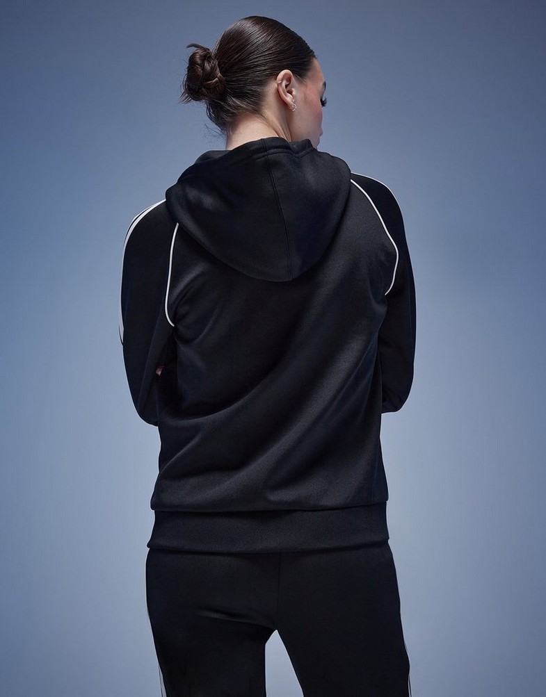 Жіночі кофти ADIDAS КОФТА НА БЛИСКАВЦІ З КАПЮШОНОМ SST FZ HOOD . IB3146 Чорний