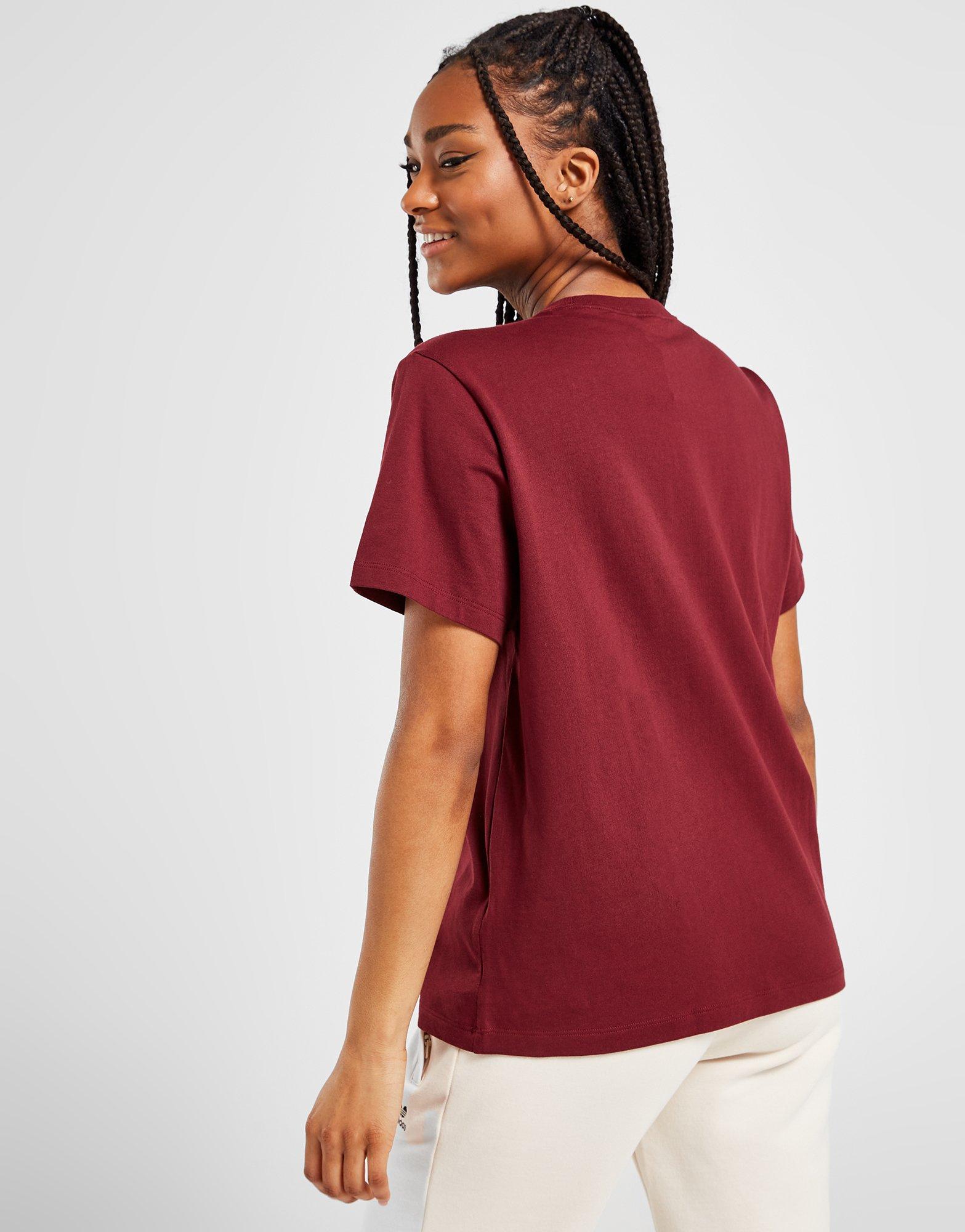 Дамска тениска ADIDAS ТЕНИСКА V'SITY TEE BURG/WHT II8450 Бордо