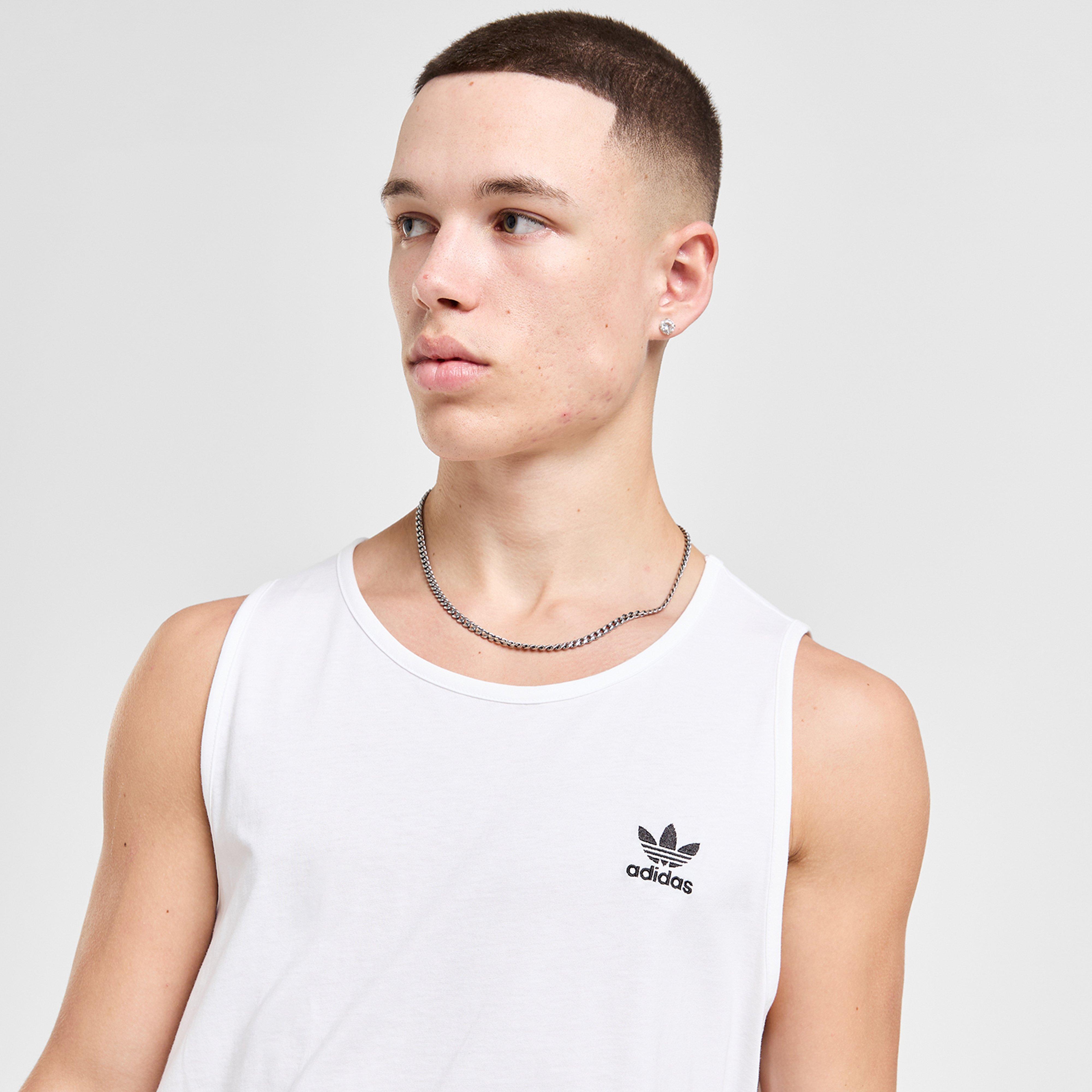 Pánsky top ADIDAS TRIČKO TREF ESS VEST WHT