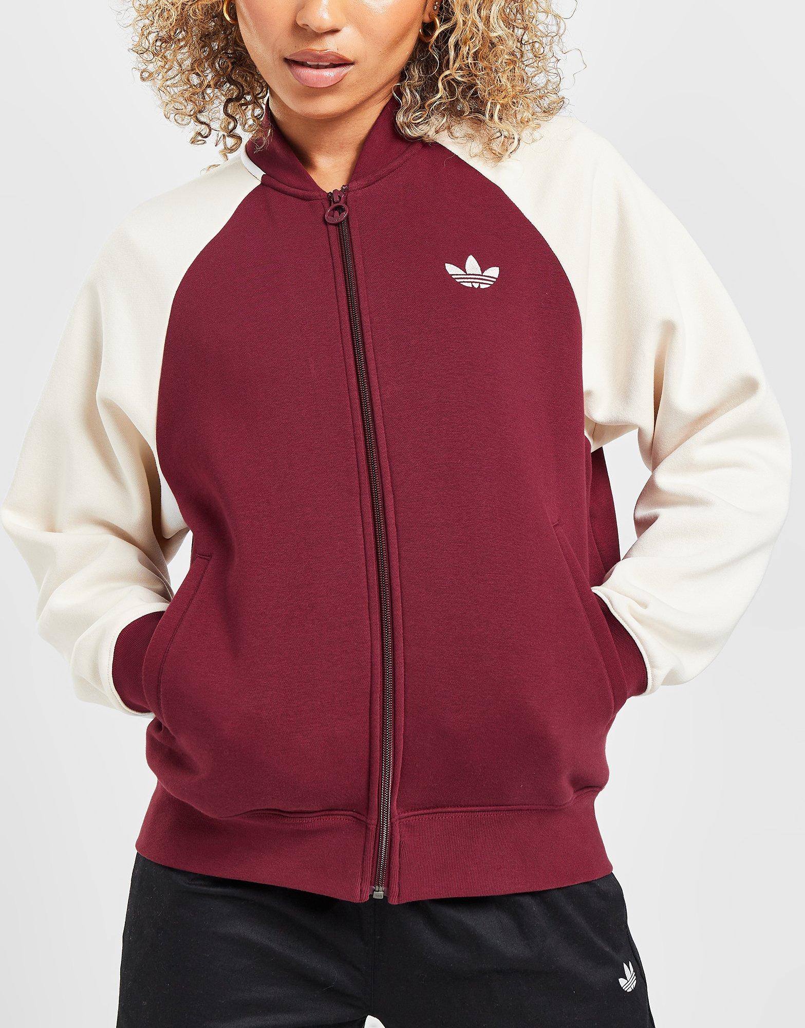 ADIDAS JACHETĂ V'SITY JKT BURG/WHT JACKET IB1655 Bordo