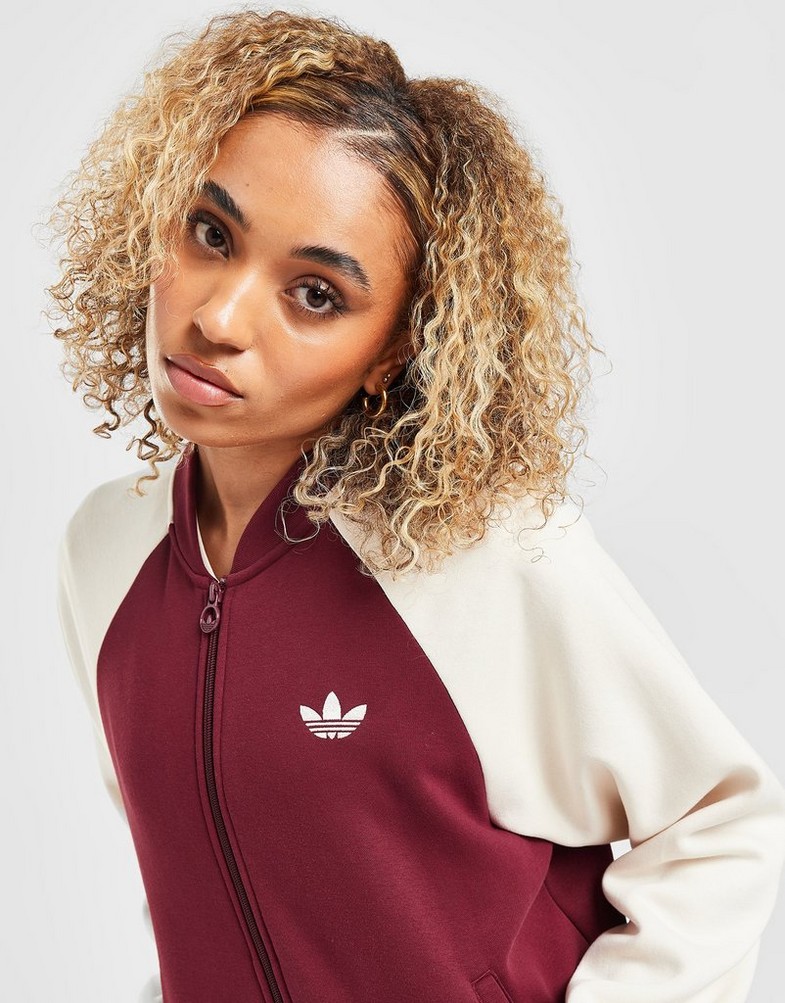 ADIDAS JACHETĂ V'SITY JKT BURG/WHT JACKET IB1655 Bordo