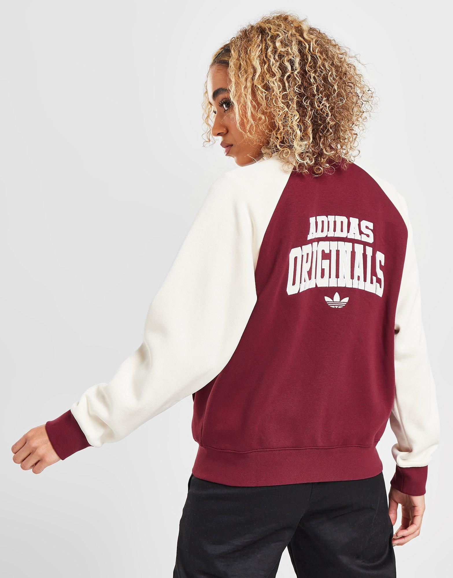 ADIDAS JACHETĂ V'SITY JKT BURG/WHT JACKET IB1655 Bordo