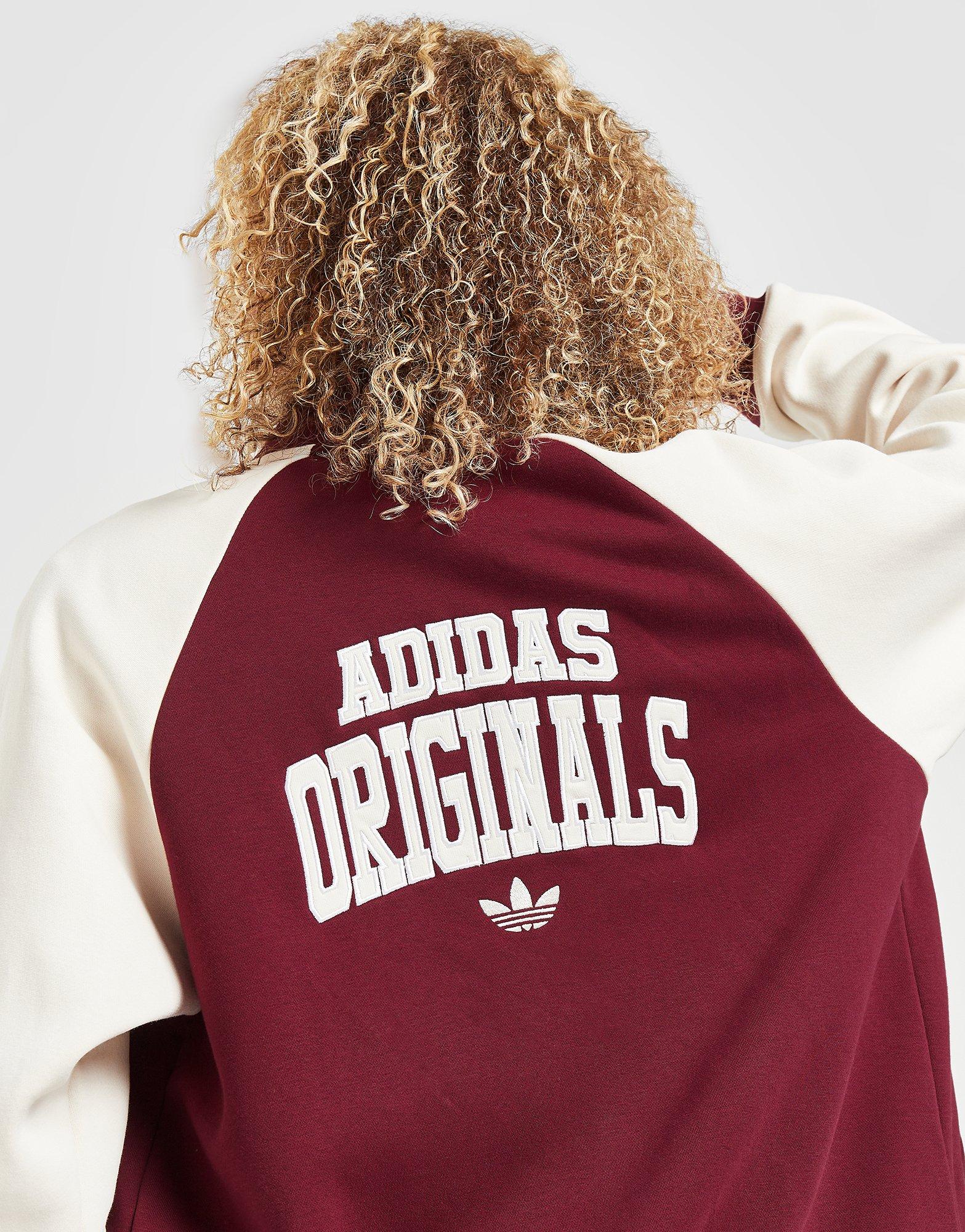 ADIDAS JACHETĂ V'SITY JKT BURG/WHT JACKET IB1655 Bordo