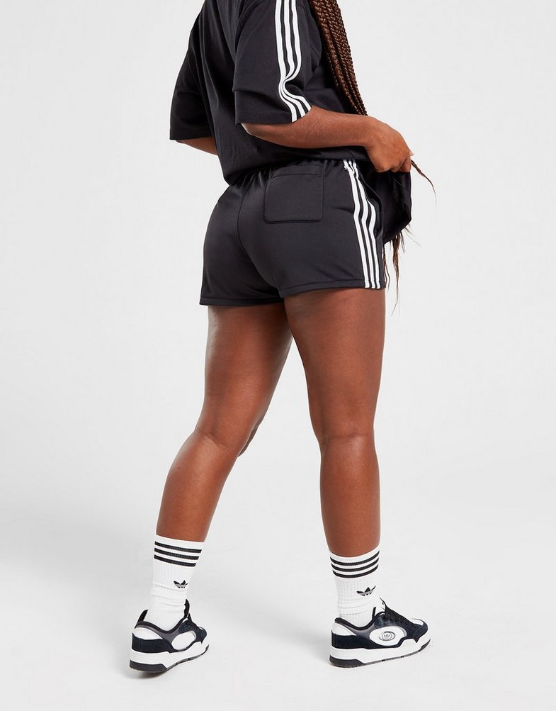 Pantaloni scurți pentru femei ADIDAS PANTALONI SCURȚI 3S POLY SHRT BLK/WH IB7426 Negru