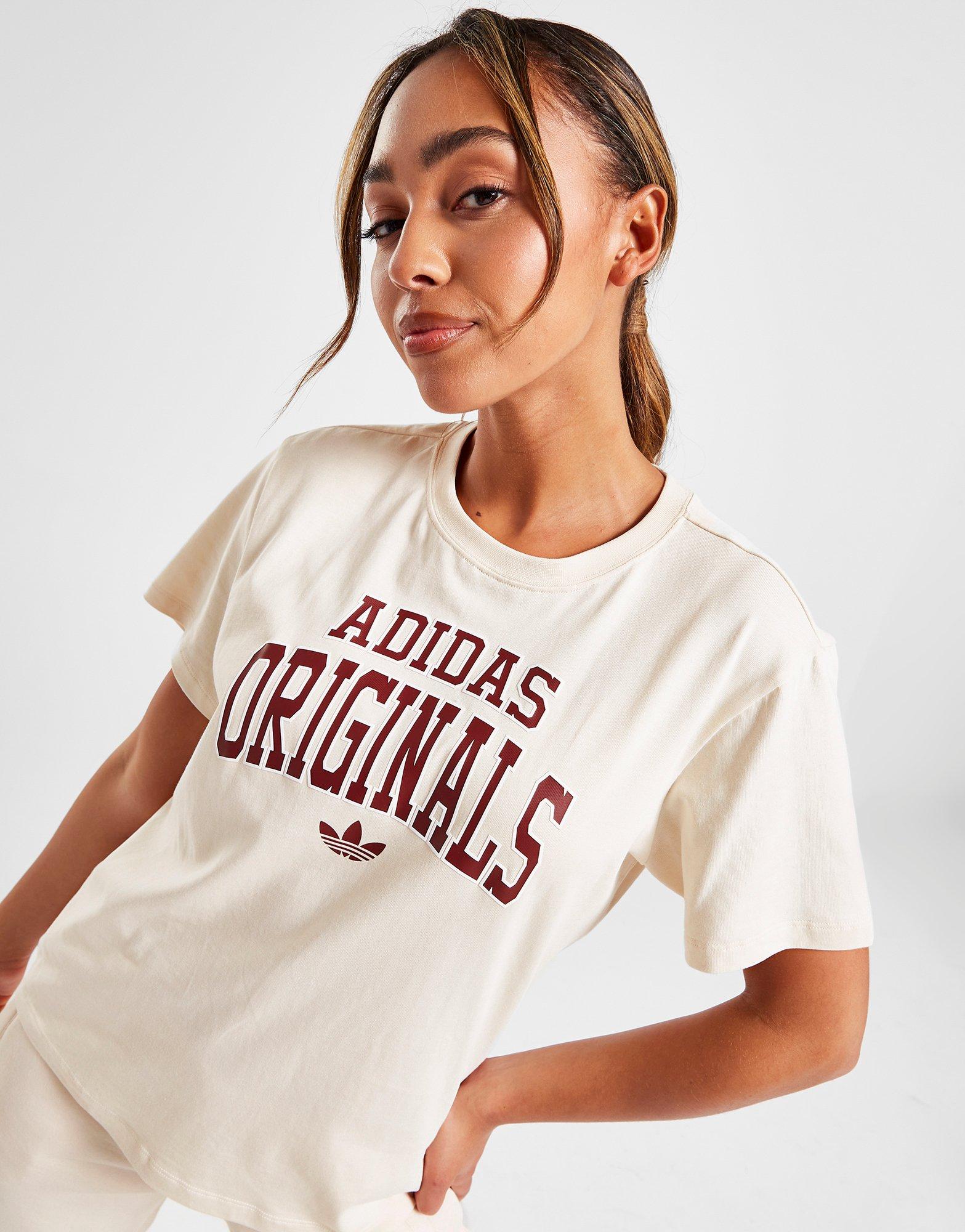 Tricou pentru femei ADIDAS TRICOU V'SITY TEE OWHT/BRG TEE II8449 Alb