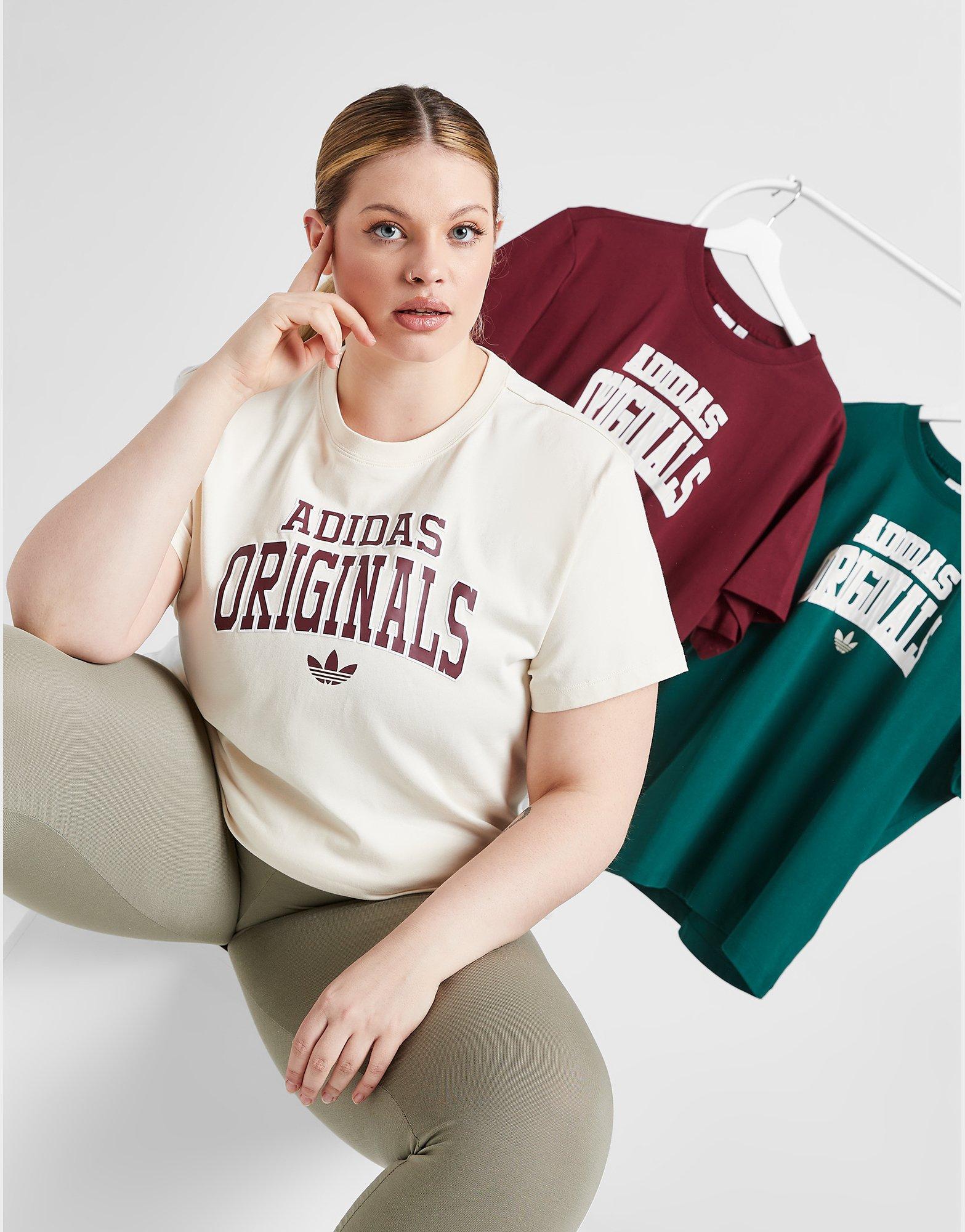 Tricou pentru femei ADIDAS TRICOU V'SITY TEE OWHT/BRG TEE II8449 Alb