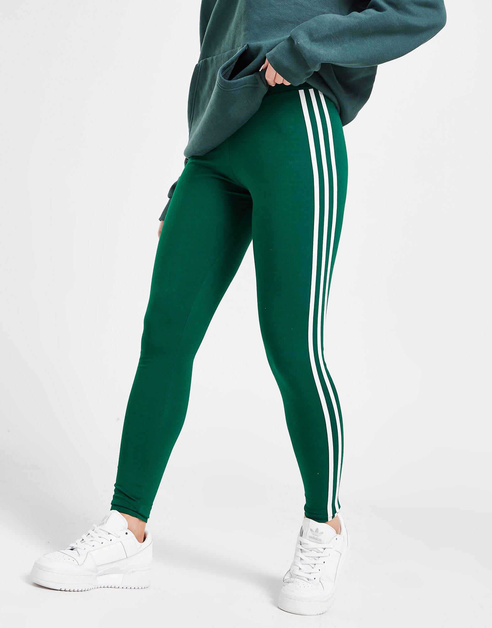 Colanți pentru femei ADIDAS PANTALONI  3 STRIPES TIGHT IB7385 Verde