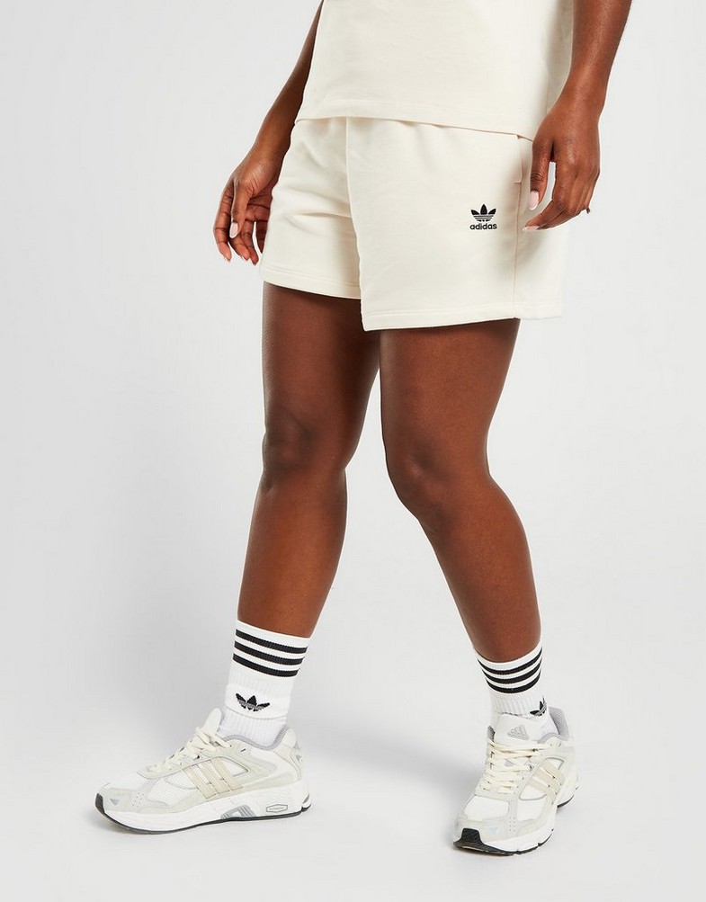 Pantaloni scurți pentru femei ADIDAS PANTALONI SCURȚI ESS FLC SHRT OWHT/BK PANTS IA6448 Alb