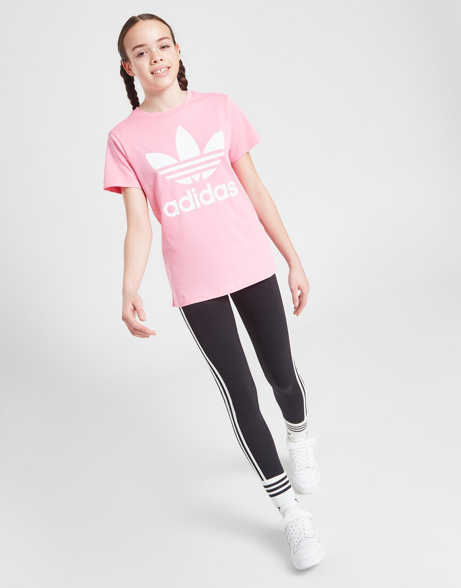 Vaikiški marškinėliai ADIDAS MARŠKINĖLIAI TREFOIL TEE GIRL IB9932 Rožinė