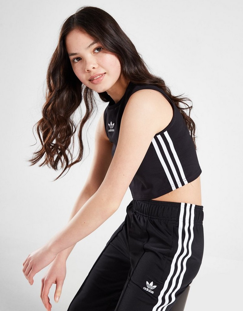 Дитячі топи ADIDAS ТОП (G)TRF CROP МАЙКА BLK/WHT G IC3128 Чорний