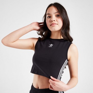 Top pentru copii ADIDAS TOP (G)TRF CROP MAIOU BLK/WHT G