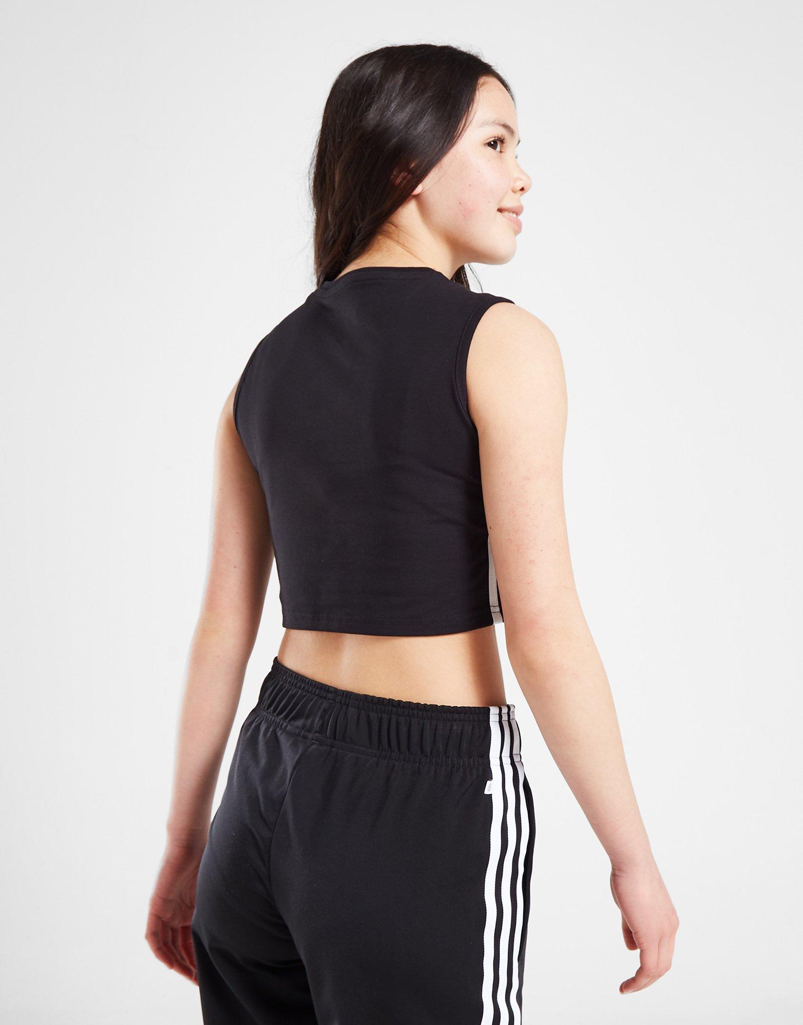 ADIDAS TOP (G)TRF CROP TANK BLK/WHT G IC3128 Czarny