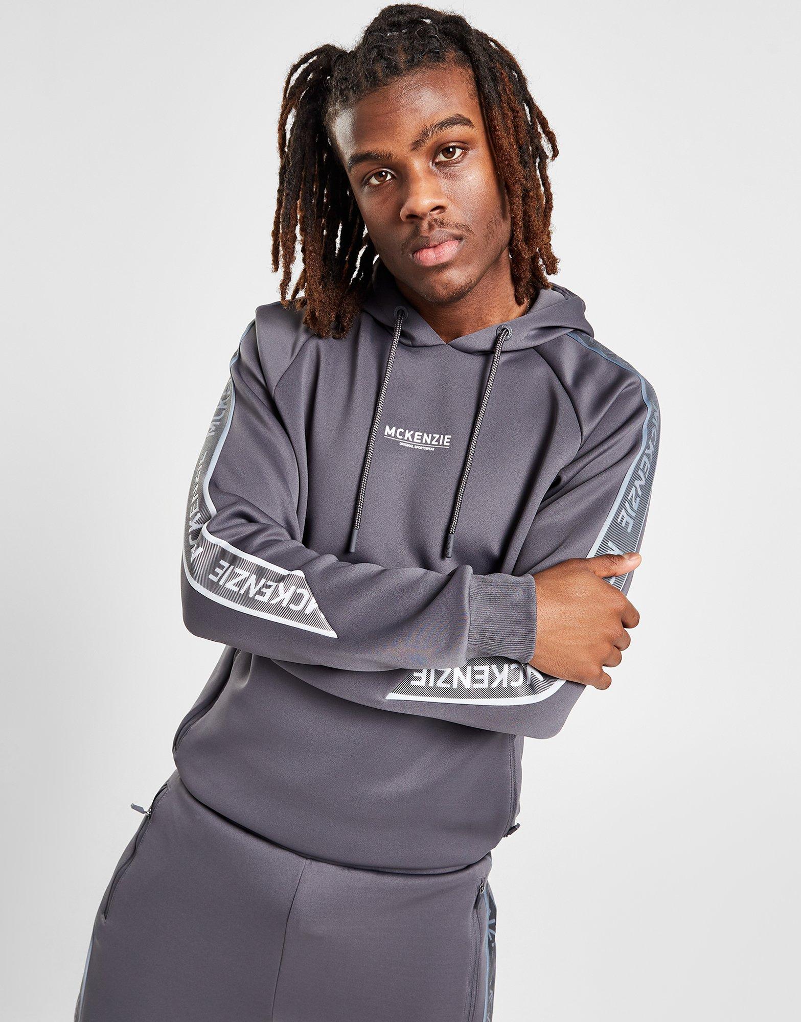 Bluza męska MCKENZIE BLUZA ROZP.Z KAPTUREM OLI FADE PLY OH H MCKTM15576050 Szary