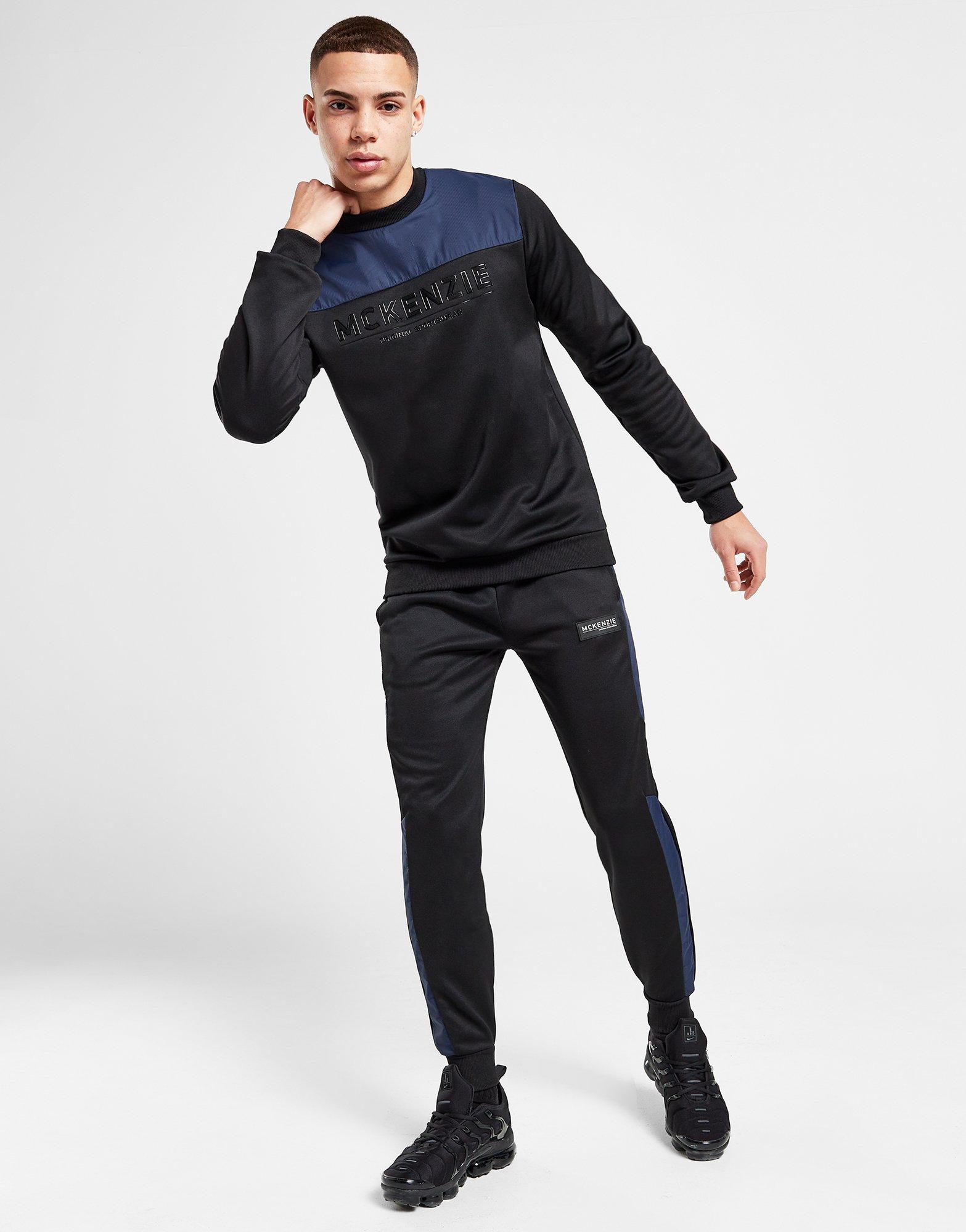 Bluza męska MCKENZIE BLUZA ASH PLY FLC BLK MCKTM15651090 Czarny