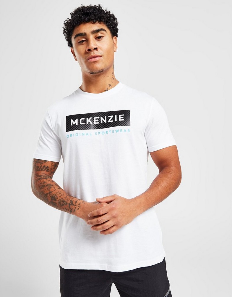 Koszulka, t-shirt męski MCKENZIE T-SHIRT MIRTH TEE WHI MCKTM15695010 Biały