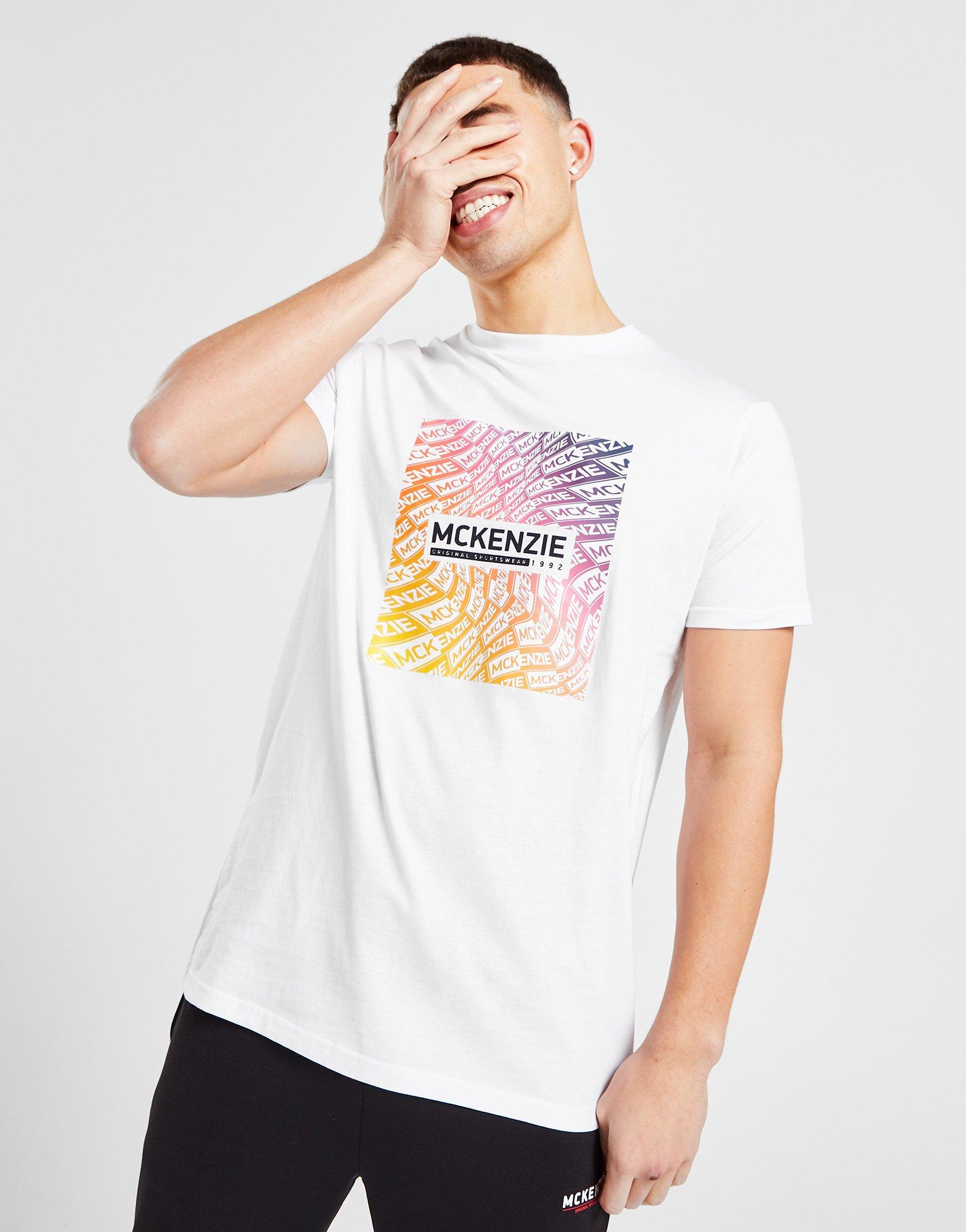 Tricou pentru bărbați MCKENZIE TRICOU MATHIAS TEE WH MCKTM15694010 Alb