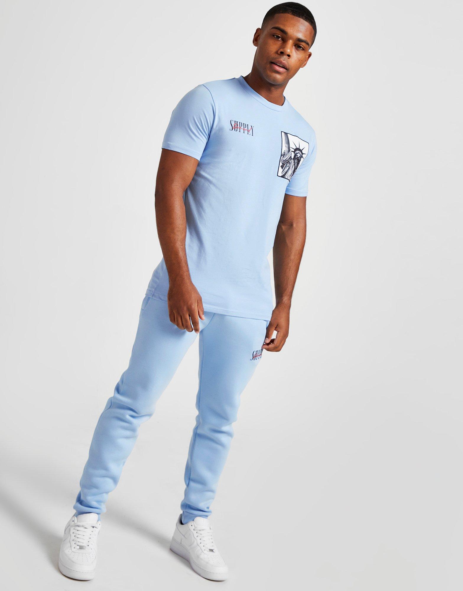 Vyriški marškiniai SUPPLY&DEMAND MARŠKINĖLIAI BRICKS TEE PLACID BLUE SUPTM16496 Mėlyna