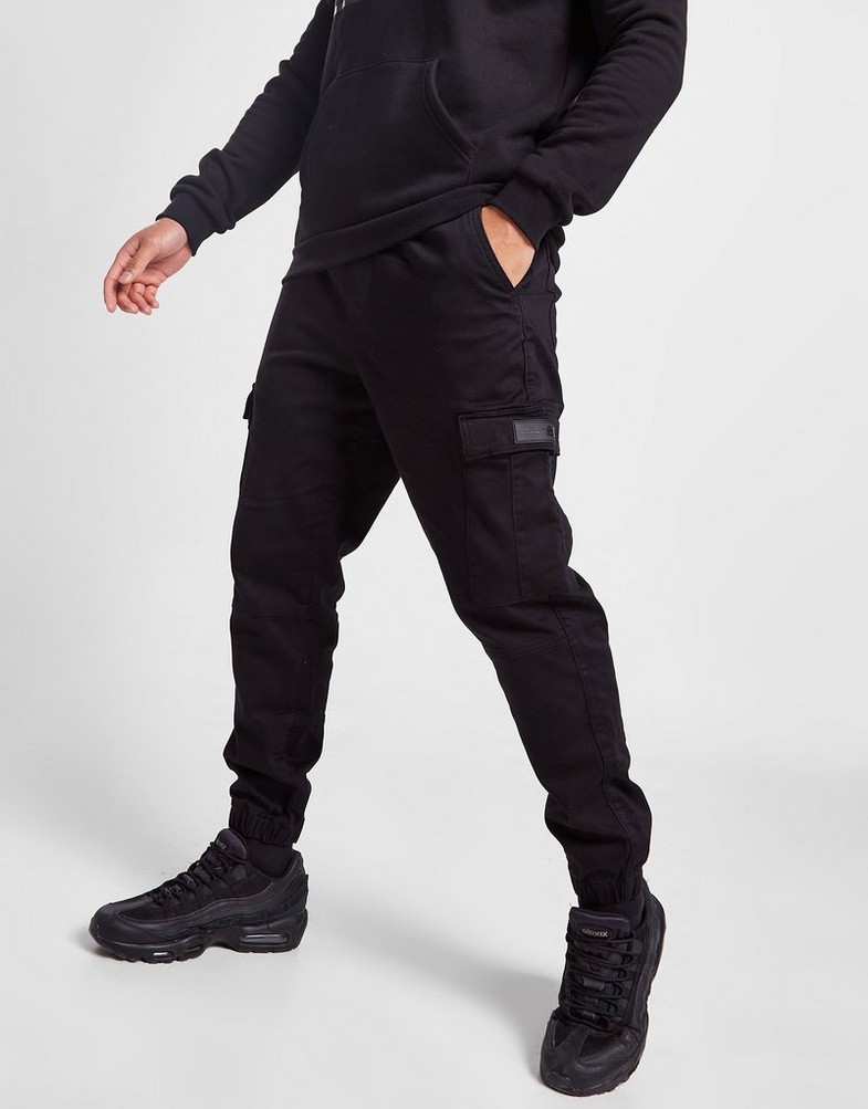 SUPPLY&DEMAND NADRÁG BLADE CARGO PANTS SUPTM16539 Fekete