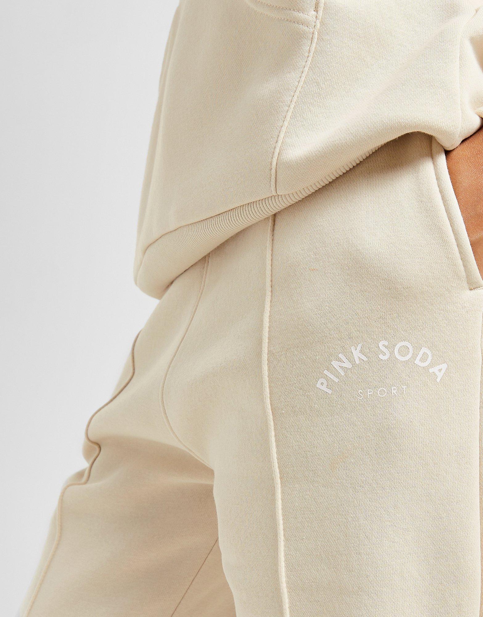 Dámské kalhoty PINK SODA KALHOTY  VINCENTE JOG OAT PSSTW11515225 Béžová