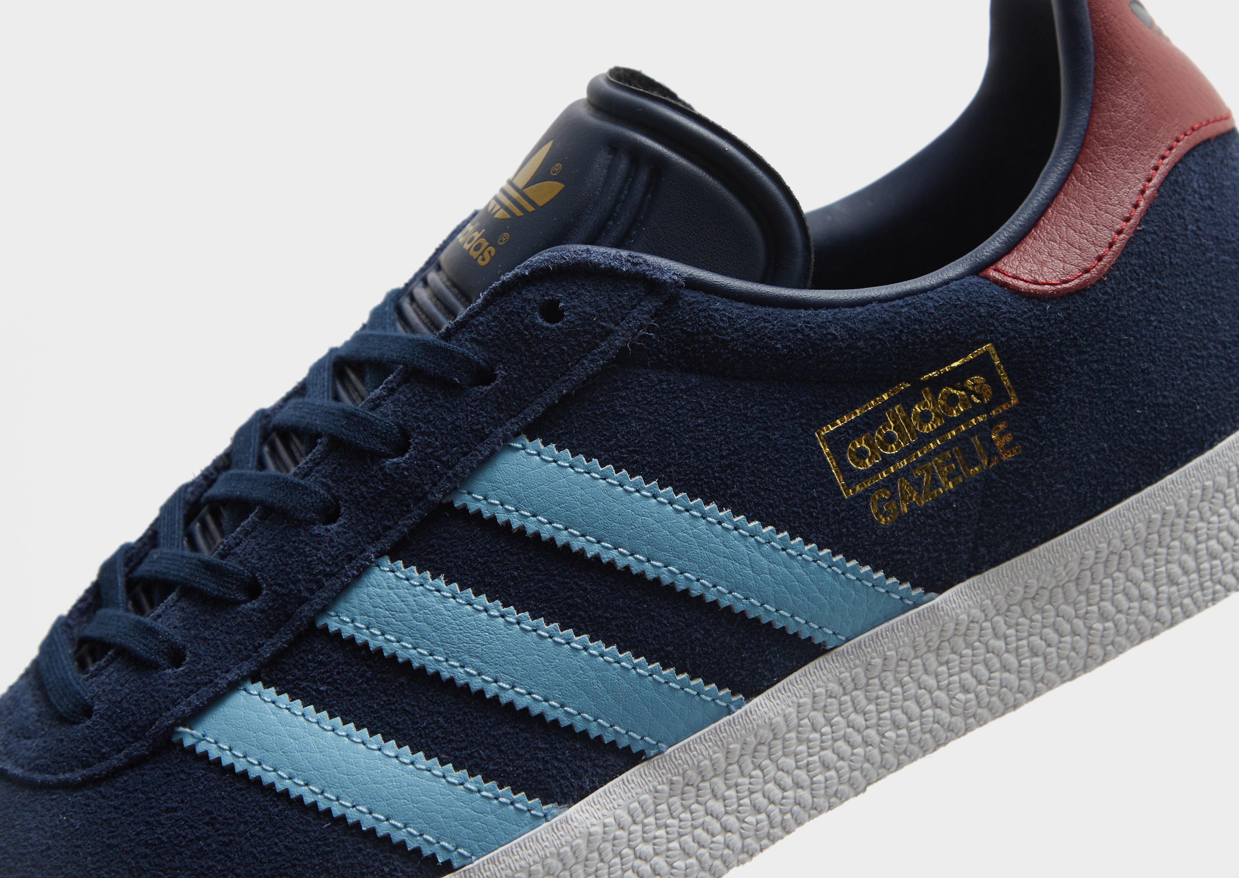 adidas gazelle silver green womens adidas Gazelle Indoor Shoes - Women's - Victory Blue / Night Indigo / White main image 1