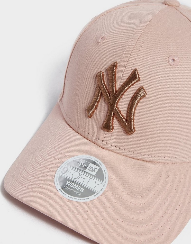 Czapka z daszkiem damska NEW ERA CZAPKA WMNS MET LOGO 940 NYY PNK NEW YORK YANKEES BS 60284820 Różowy