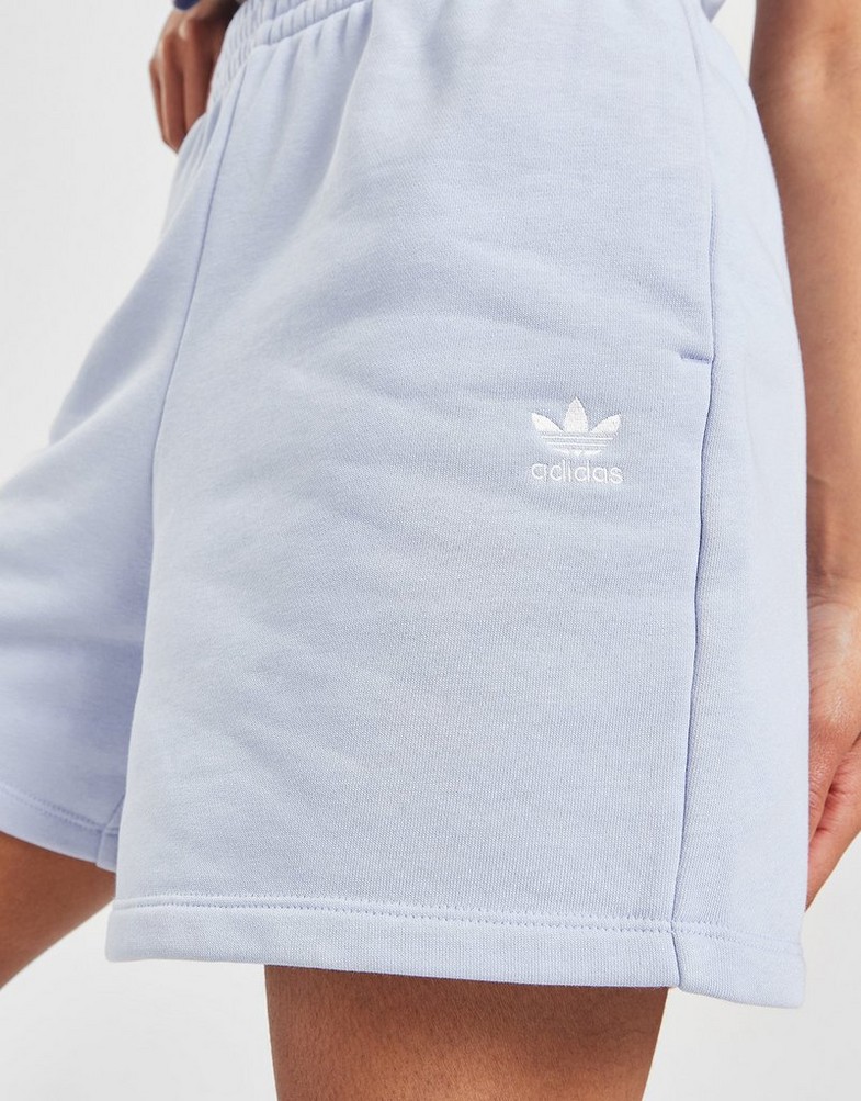Dámské kraťasy ADIDAS ŠORTKY  ESS FLC SHORT BLU/WH IL9618 Modrá