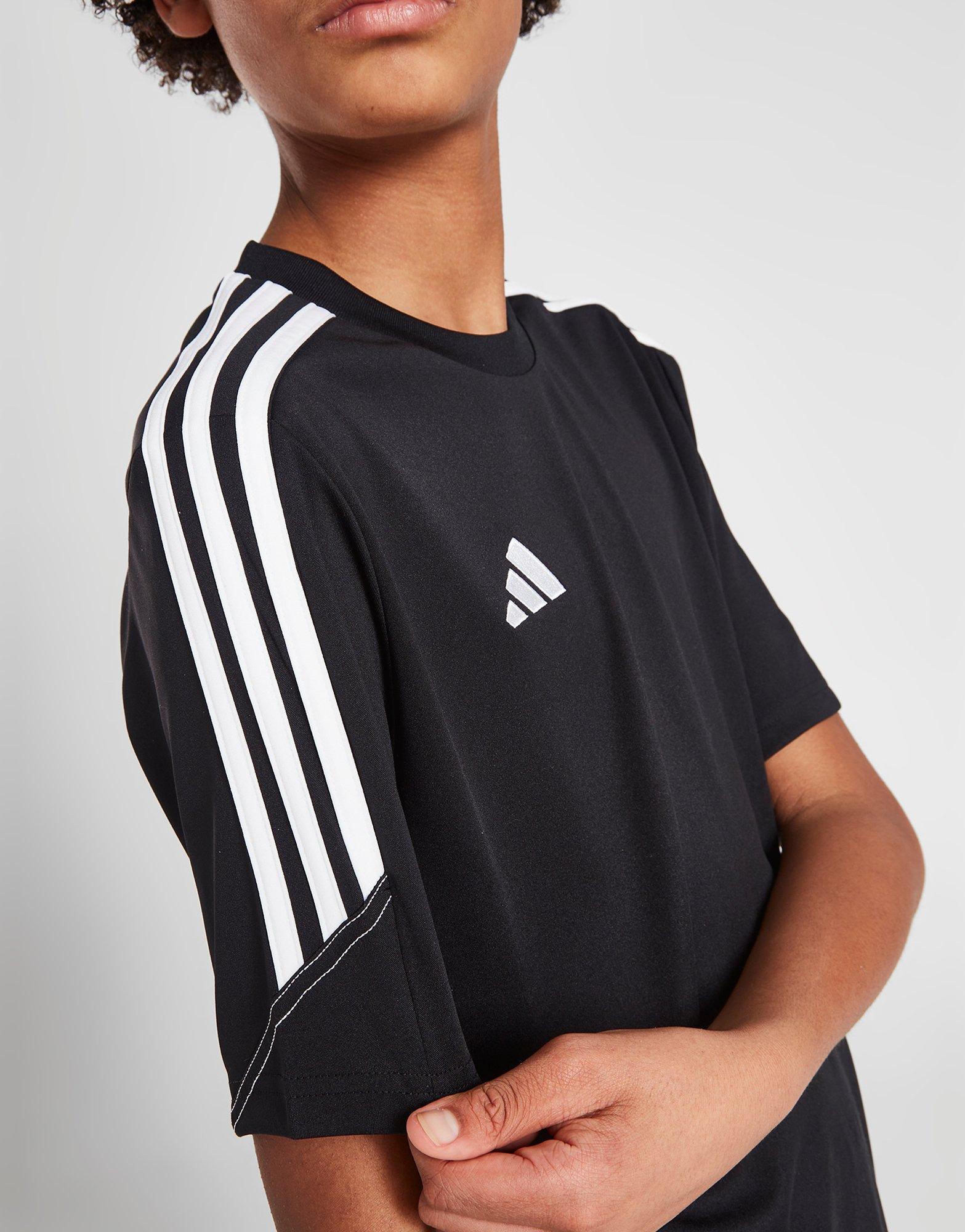 Детска тениска ADIDAS ТЕНИСКА TIRO CLUB23 TEE BLK/WHT BOY HS3622 Черен