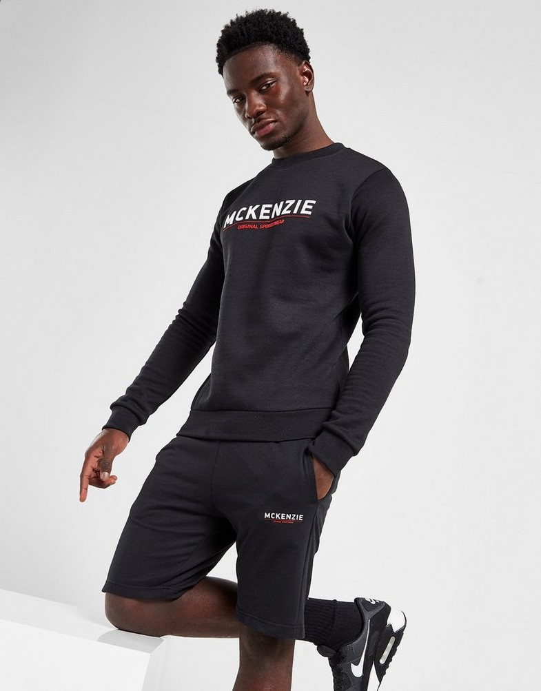 Pánské kraťasy MCKENZIE ŠORTKY  ESSENTIAL SHT 2 BLK MCKTM15709090 Černá