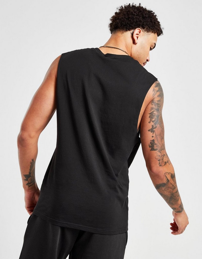 Top pentru bărbați NEW ERA MAIOU SCRIPT LAKERS LOS ANGELES LAKERS 60332188 Negru