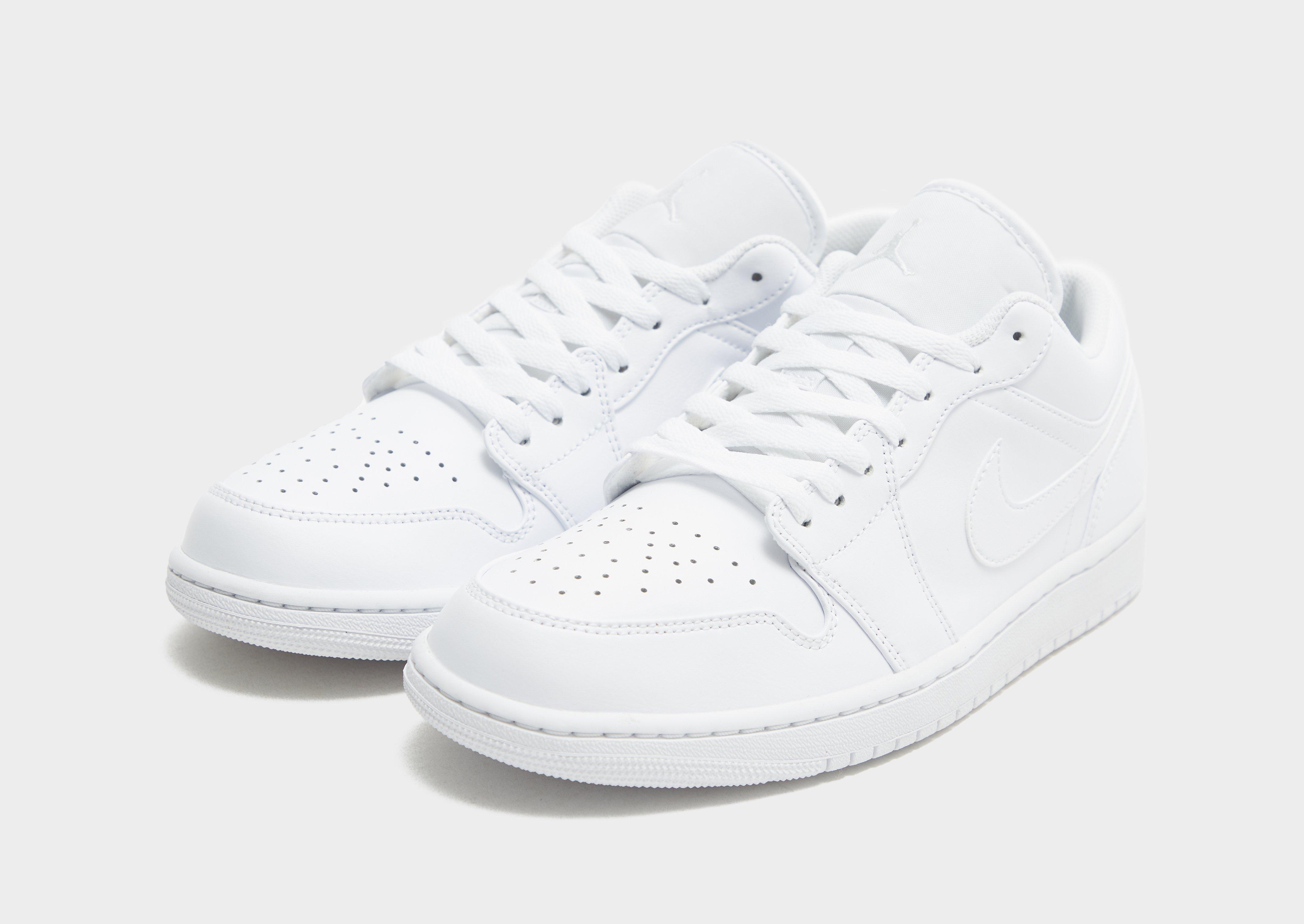 シューズ(男性用) Jordan 1 low white AIR JORDAN 1 LOW 553558-136 | kolor Biały ▷ Męskie Buty w