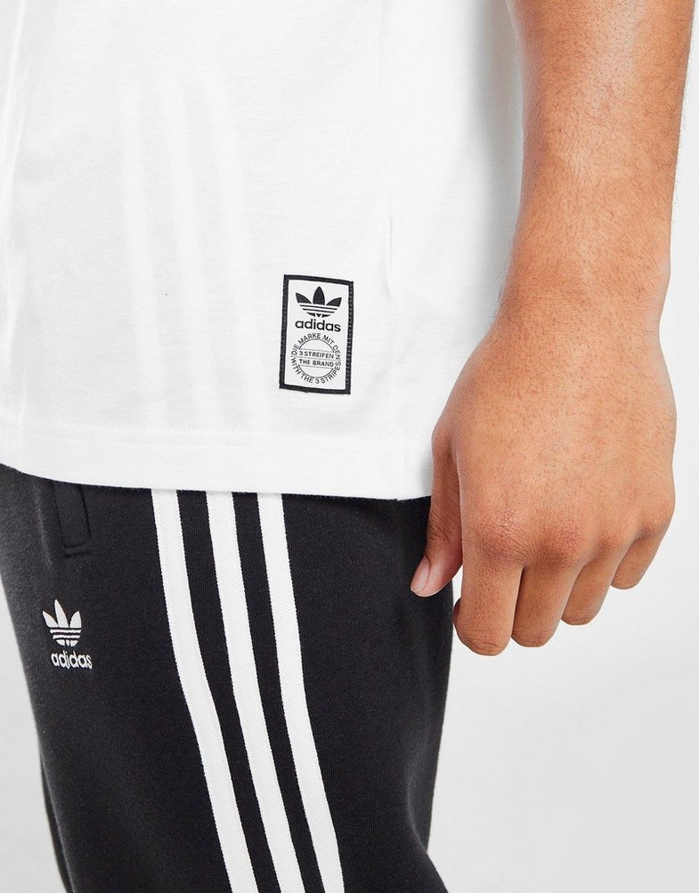 Koszulka, t-shirt męski ADIDAS T-SHIRT COLLEGIATE TEE IJ5313 Biały