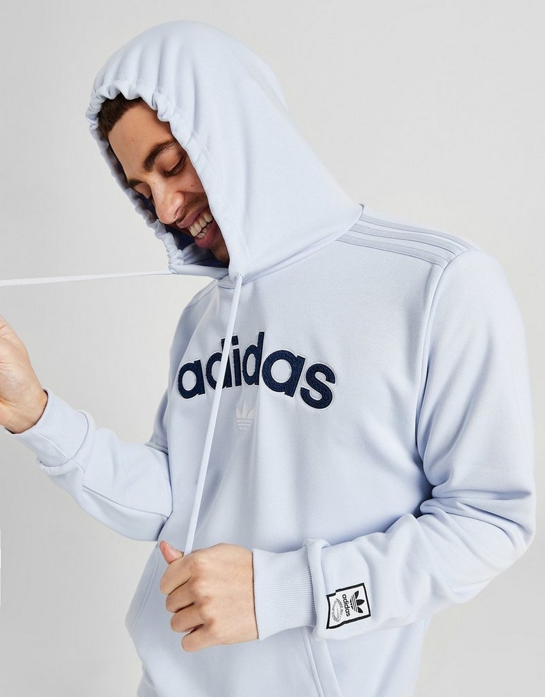 Férfi pulóverek ADIDAS PULÓVER KAPUCNIS COLLEGIATE HOODY IJ5318 Kék