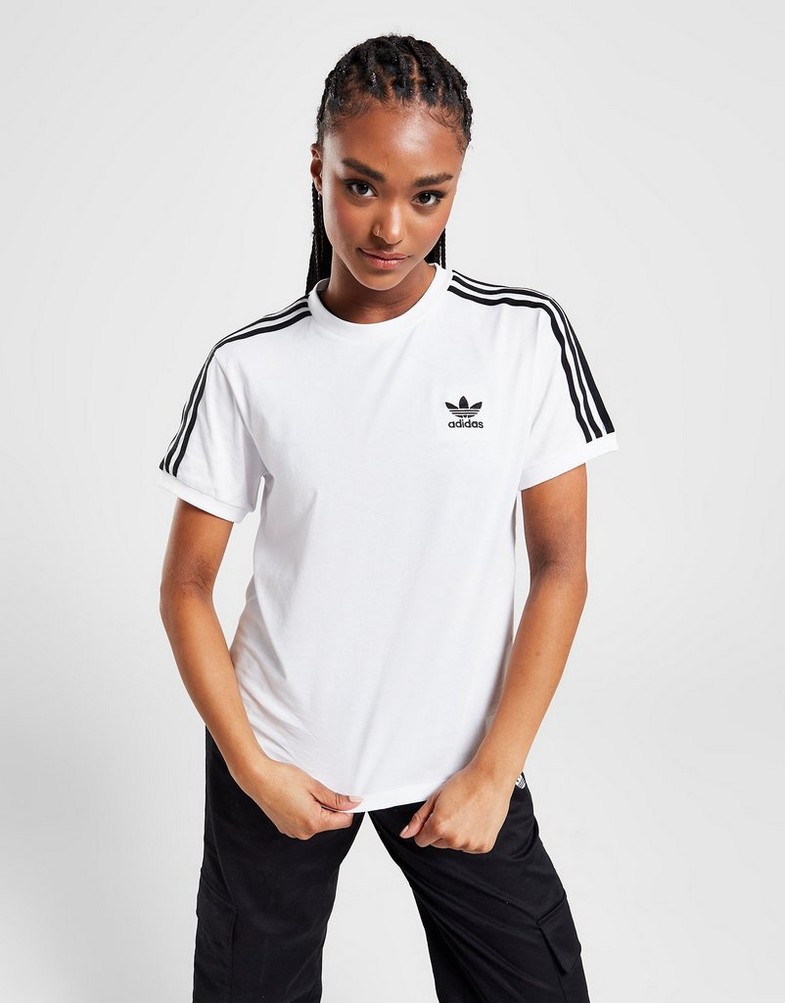 Dámské tričko ADIDAS TRIČKO 3 STRIPES TEE IB7410 Bílá