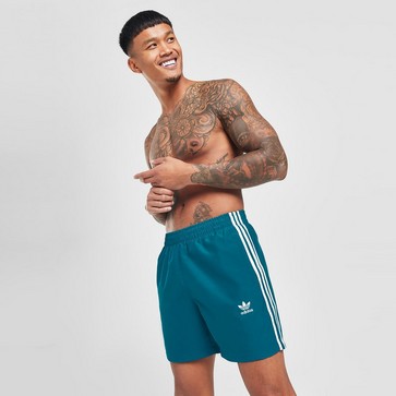 Pantaloni scurți pentru bărbați ADIDAS PANTALONI SCURȚI CALI SWIM SHORT TEAL