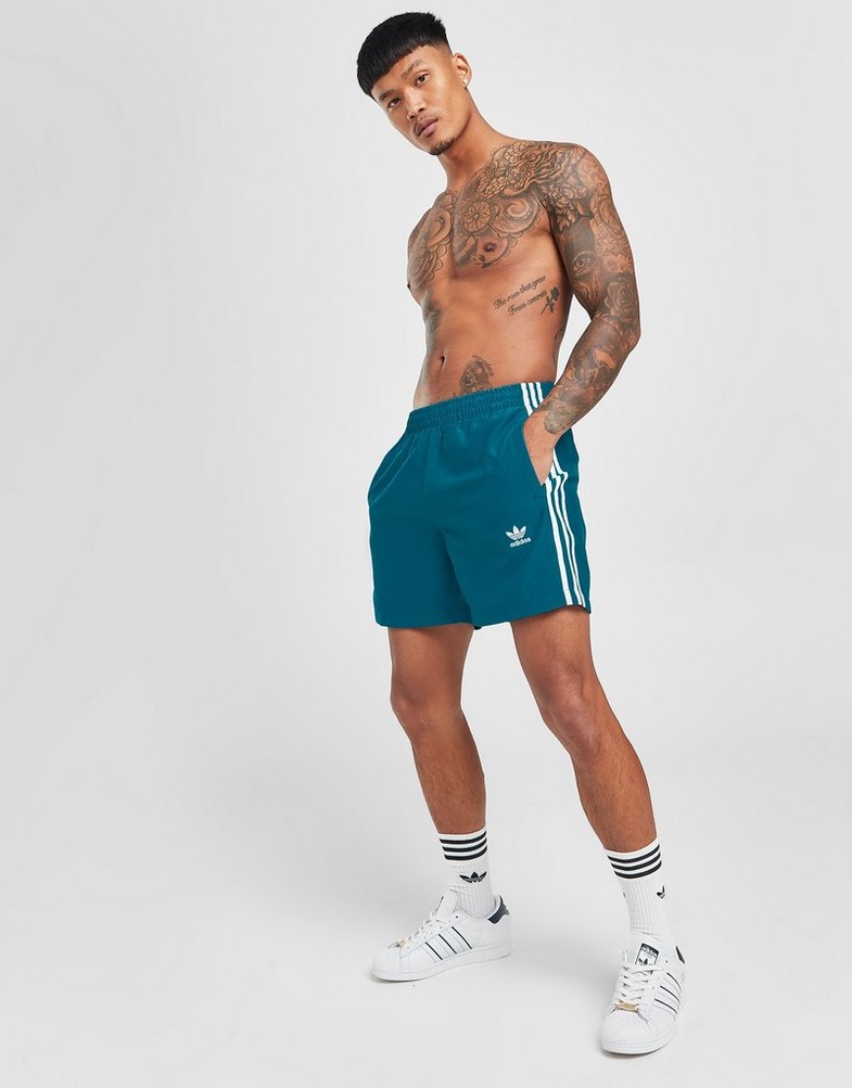 Чоловічі шорти ADIDAS ШОРТИ CALI SWIM SHORT TEAL IP7155 Бірюзовий