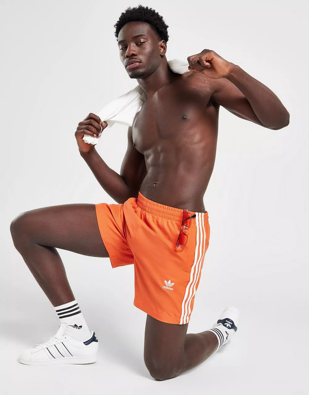 ADIDAS ШОРТИ CALI SWIM SHORT ORANGE, фото 1 з 5