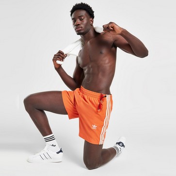 Pantaloni scurți pentru bărbați ADIDAS PANTALONI SCURȚI CALI SWIM SHORT ORANGE
