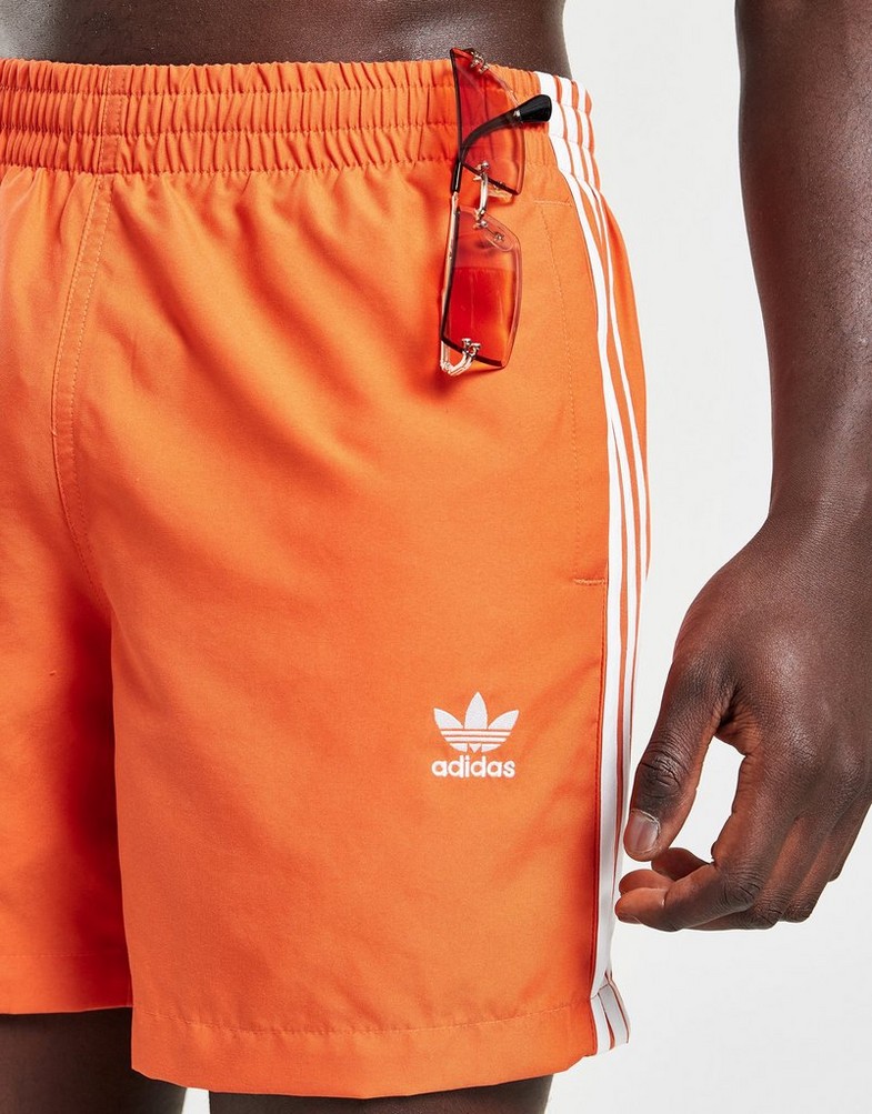 Pantaloni scurți pentru bărbați ADIDAS PANTALONI SCURȚI CALI SWIM SHORT ORANGE IP7156 Portocaliu