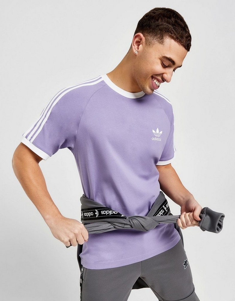 Tricou pentru bărbați ADIDAS TRICOU 3-STRIPES TRICOU IP7148 Violet