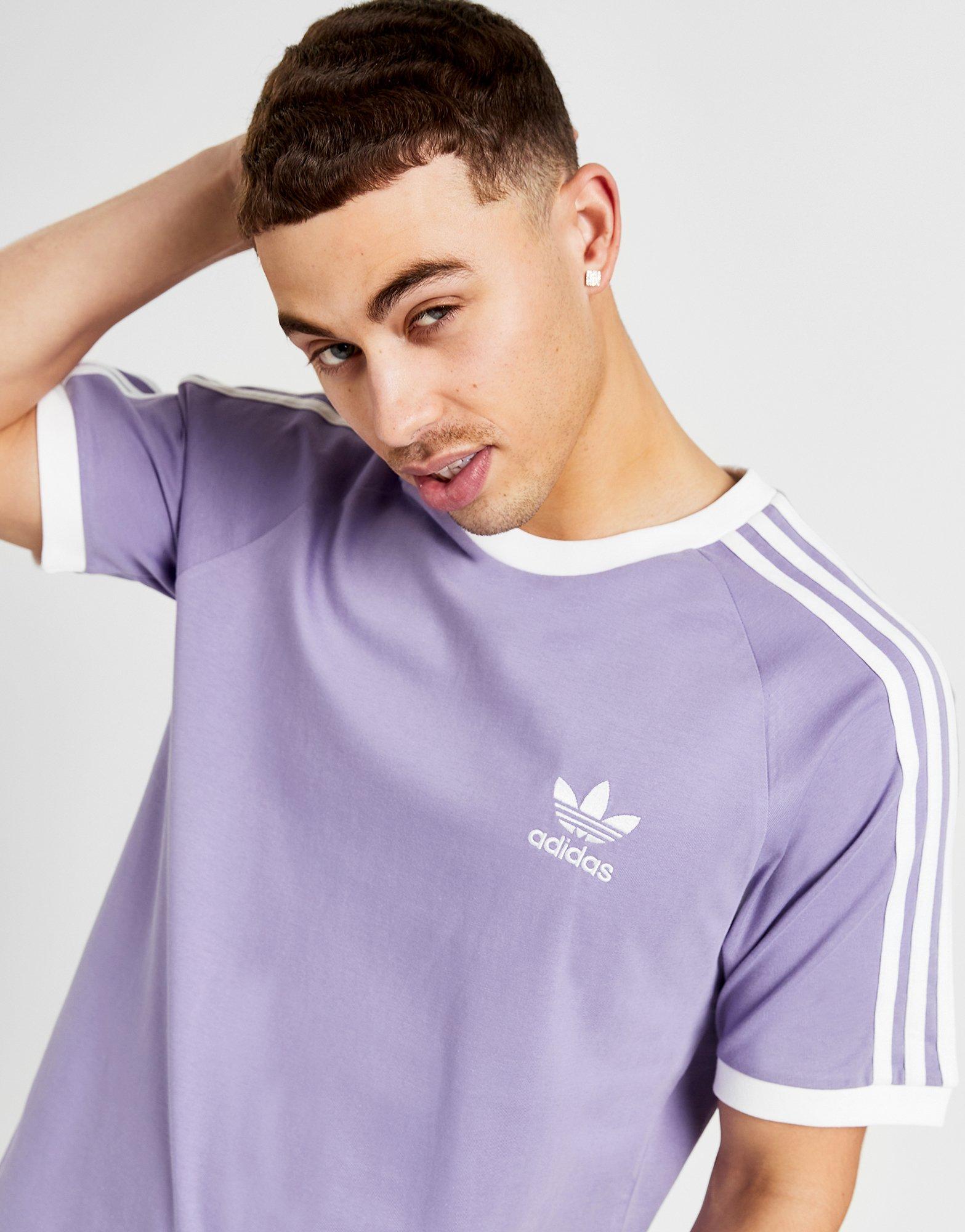 Tricou pentru bărbați ADIDAS TRICOU 3-STRIPES TRICOU IP7148 Violet
