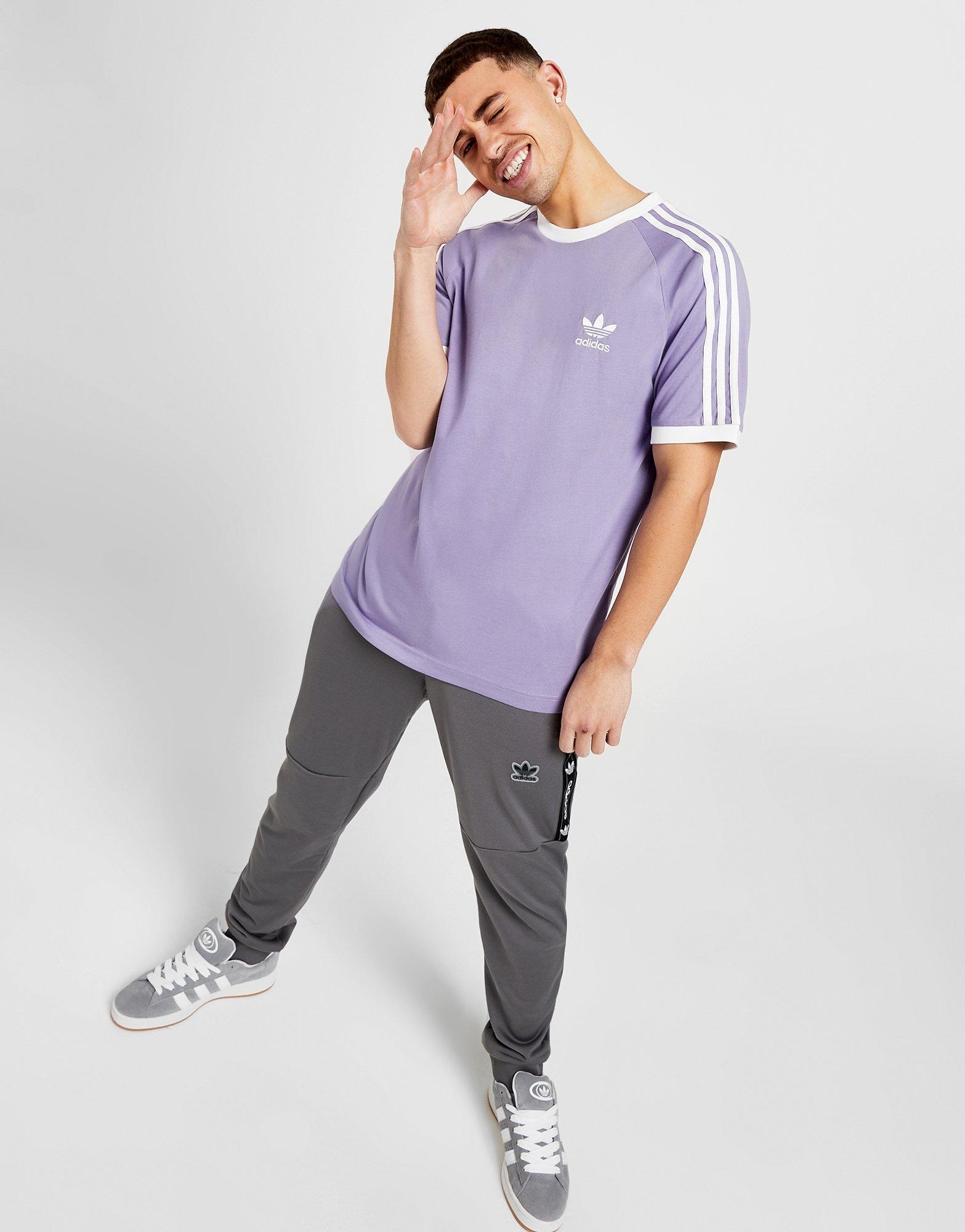 Tricou pentru bărbați ADIDAS TRICOU 3-STRIPES TRICOU IP7148 Violet