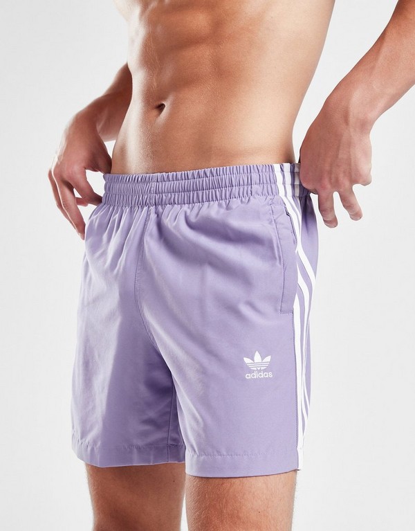 adidas Szorty Originals Adicolor 3 Stripes Swim - obrazek 2