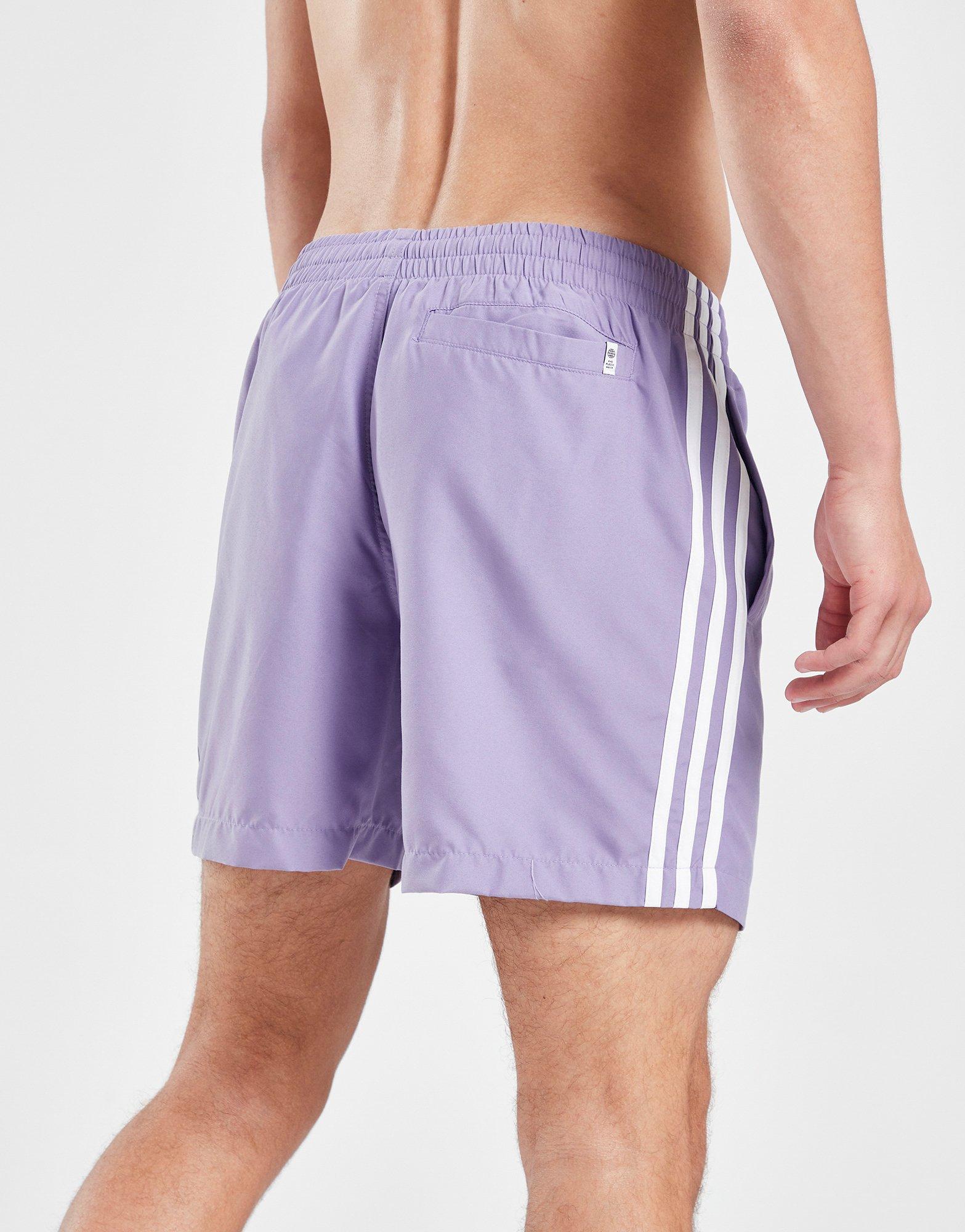 Férfi rövidnadrág ADIDAS RÖVIDNADRÁG ORIGINALS   ADICOLOR 3 STRIPES SWIM IP7153 Lila
