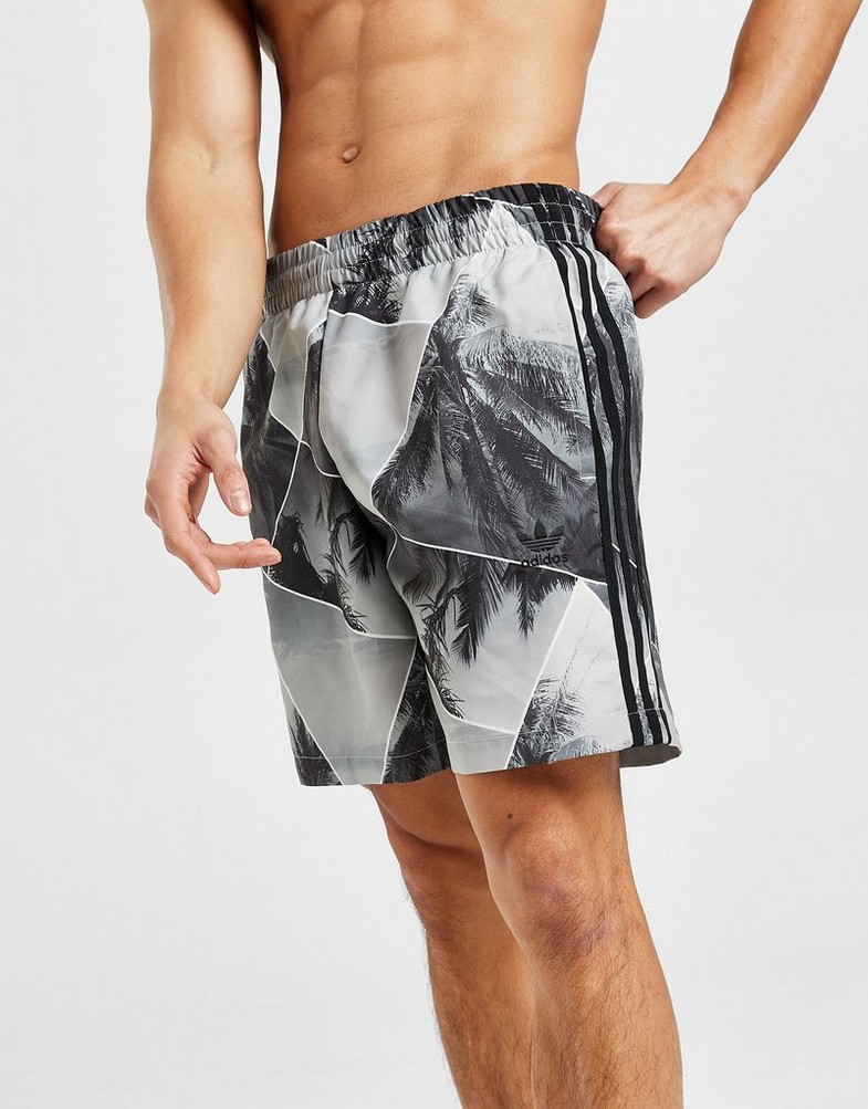 Krótkie spodenki, szorty męskie ADIDAS SZORTY PALM AOP SWIM SHORT