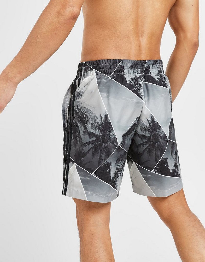 Krótkie spodenki, szorty męskie ADIDAS SZORTY PALM AOP SWIM SHORT