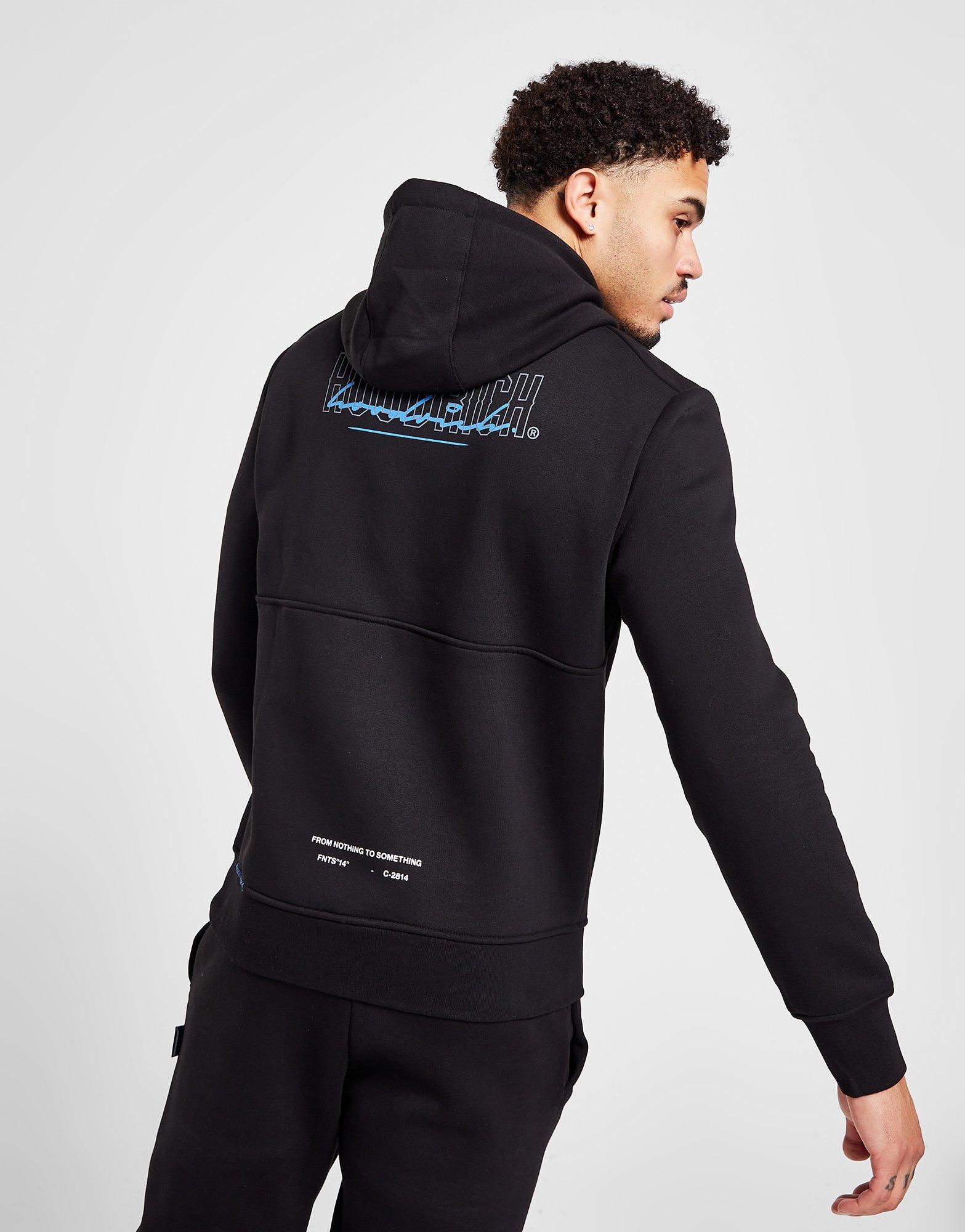 Pánska mikina HOODRICH MIKINA S KAPUCŇOU BLEND HD BLK/BL HR - 0123 - 0510 Čierna