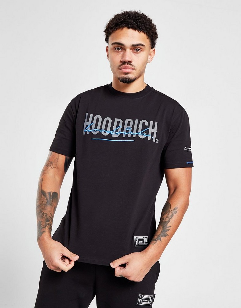Koszulka, t-shirt męski HOODRICH T-SHIRT BLEND TEE BLK HR - 0123 - 0513 Czarny